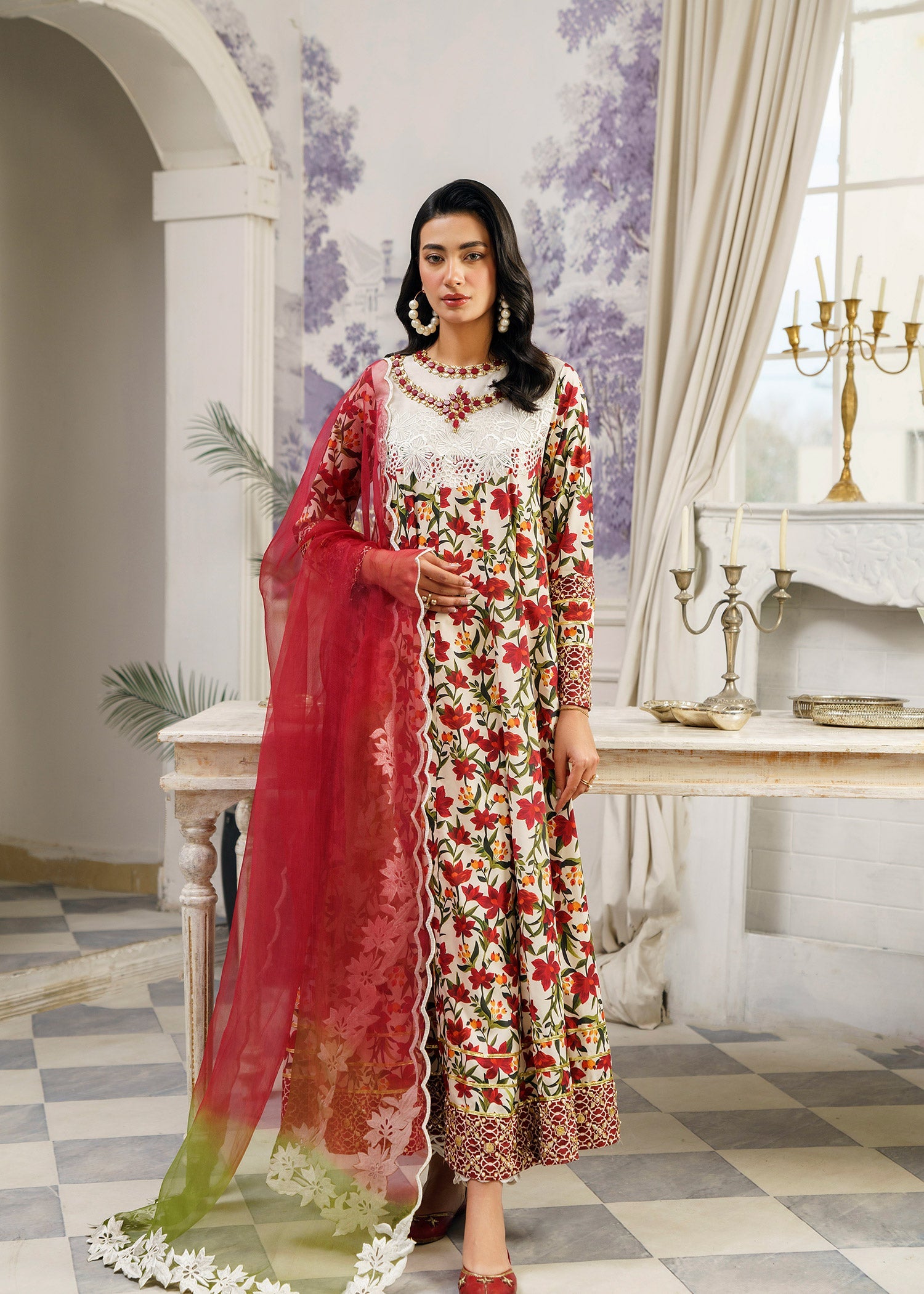 Rj’s Pret RED FLEURS| NEO | RJS PRET Women 2pcs