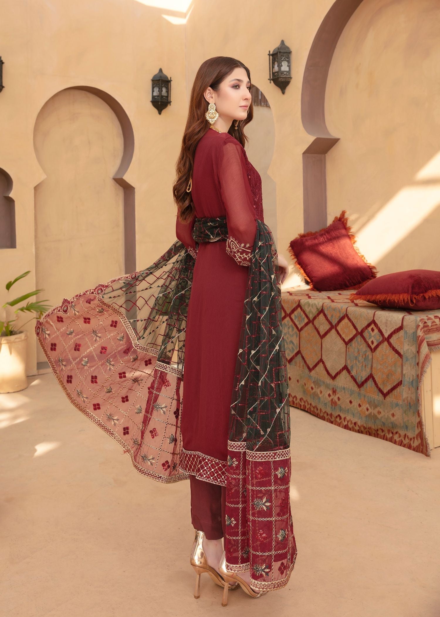 Mah-e-Rooh JJ 5105 GULAAB Women 4pcs