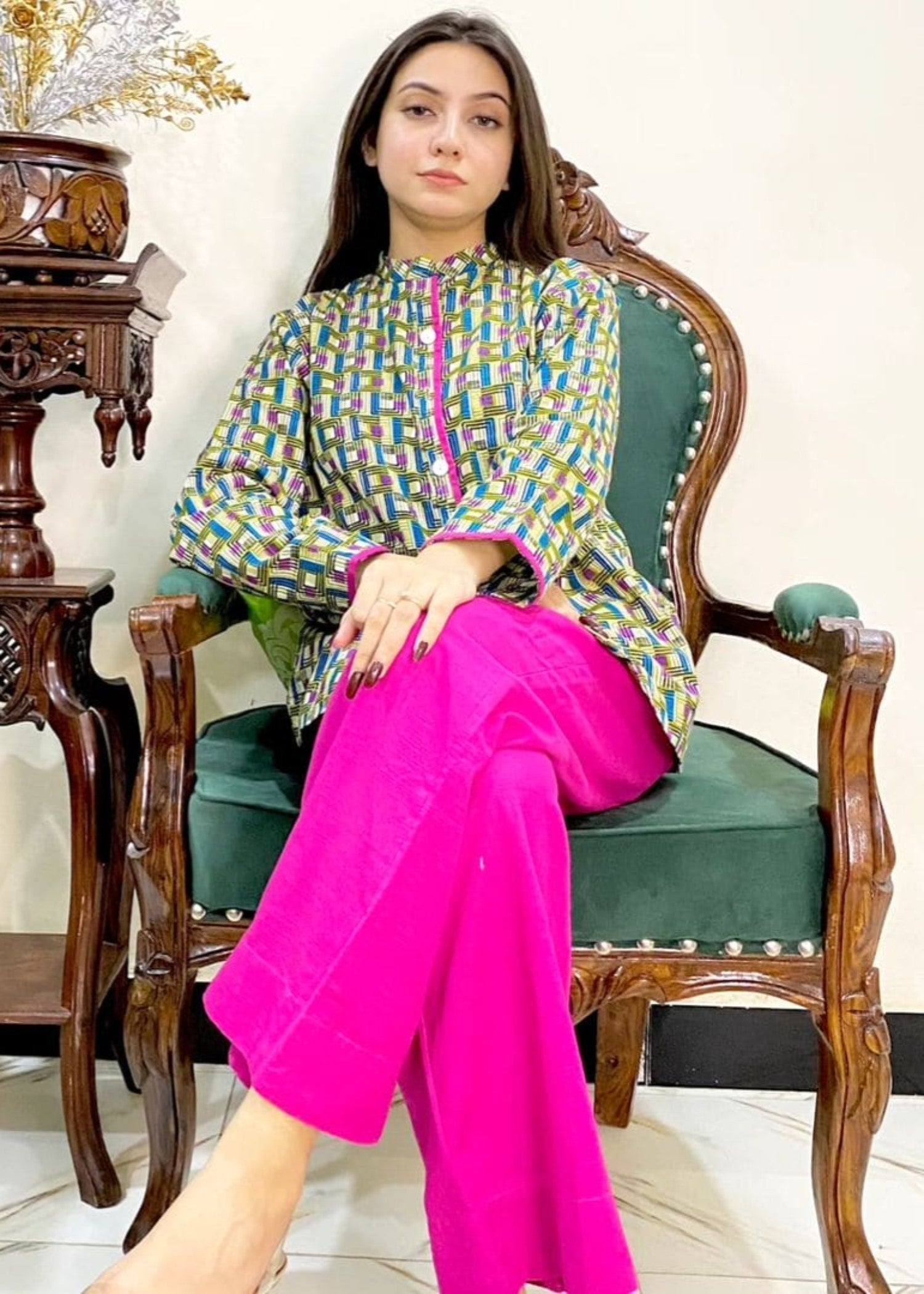 Urban Cut Cotton Printed Co ord Set Classy & Comfortable Women 2pcs