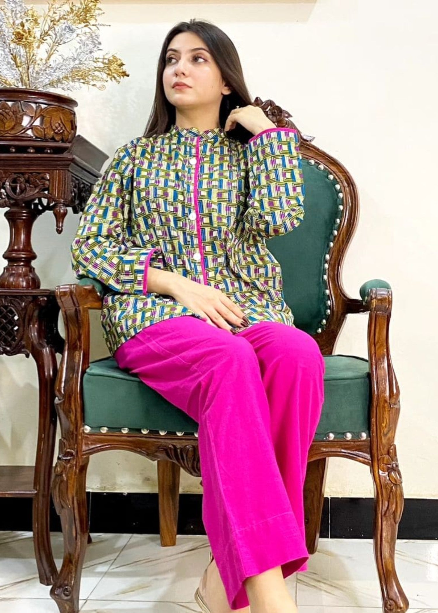 Urban Cut Cotton Printed Co ord Set Classy & Comfortable Women 2pcs