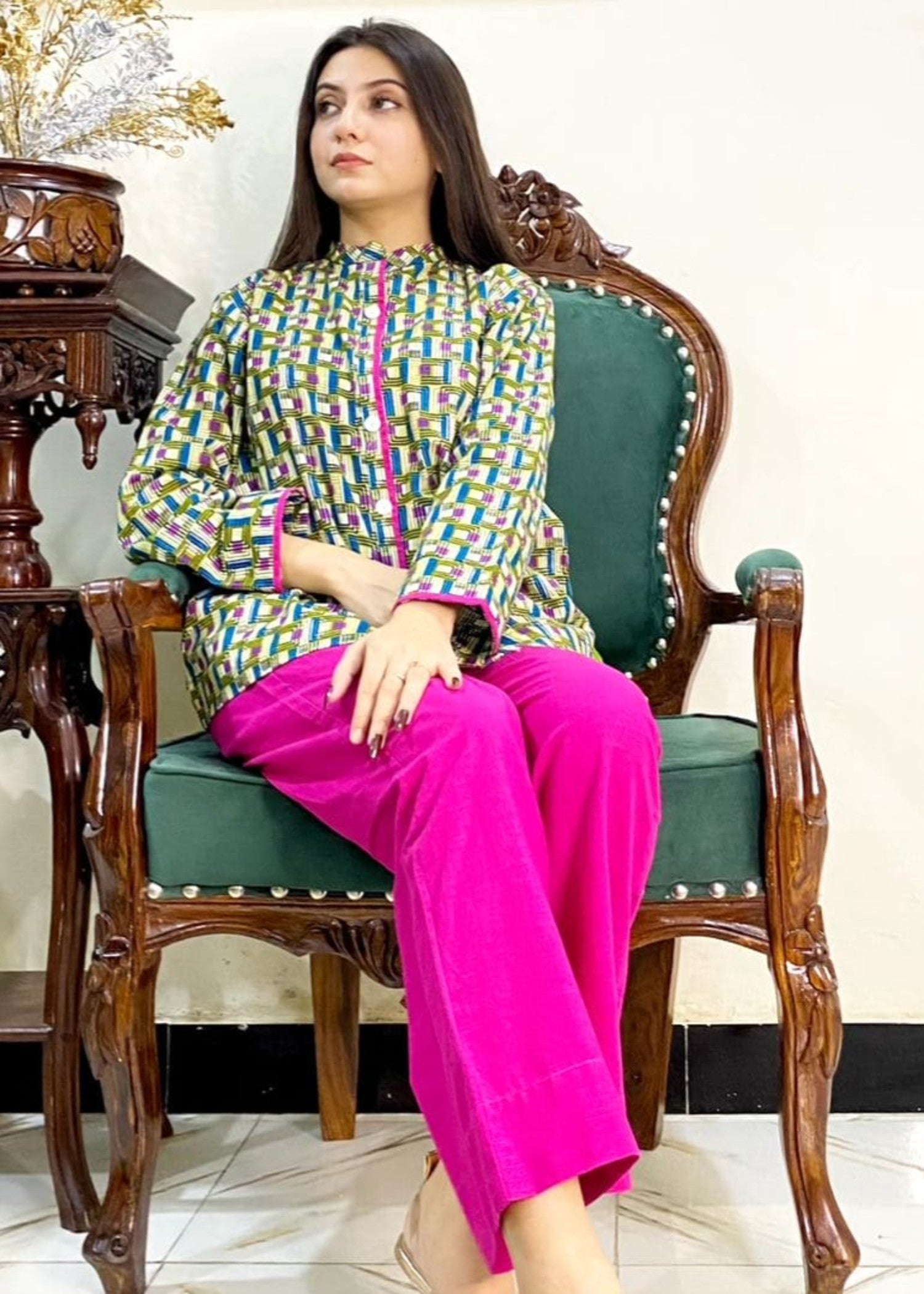 Urban Cut Cotton Printed Co ord Set Classy & Comfortable Women 2pcs