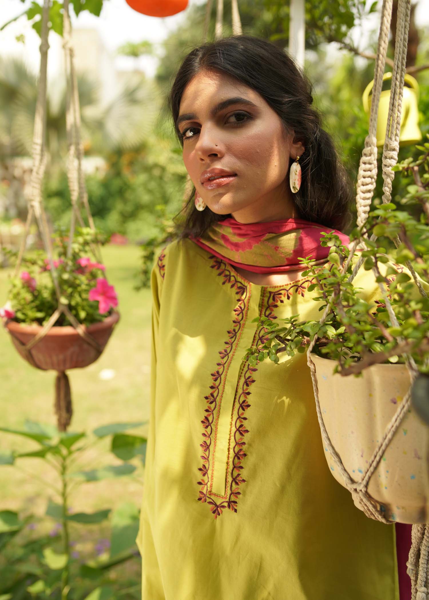 Bespoke Mehendi Green kurta BS SS21 04 Women 2pcs