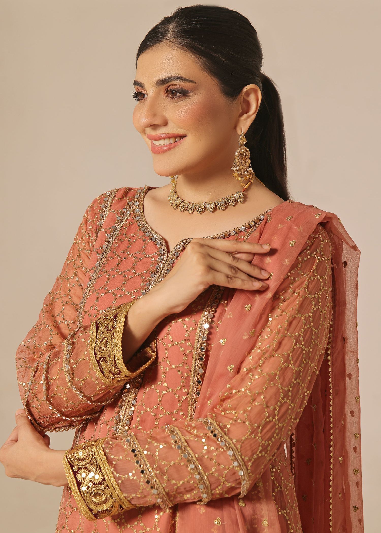 Ayesha Closet Shehzadi Coral Charm Women 3pcs