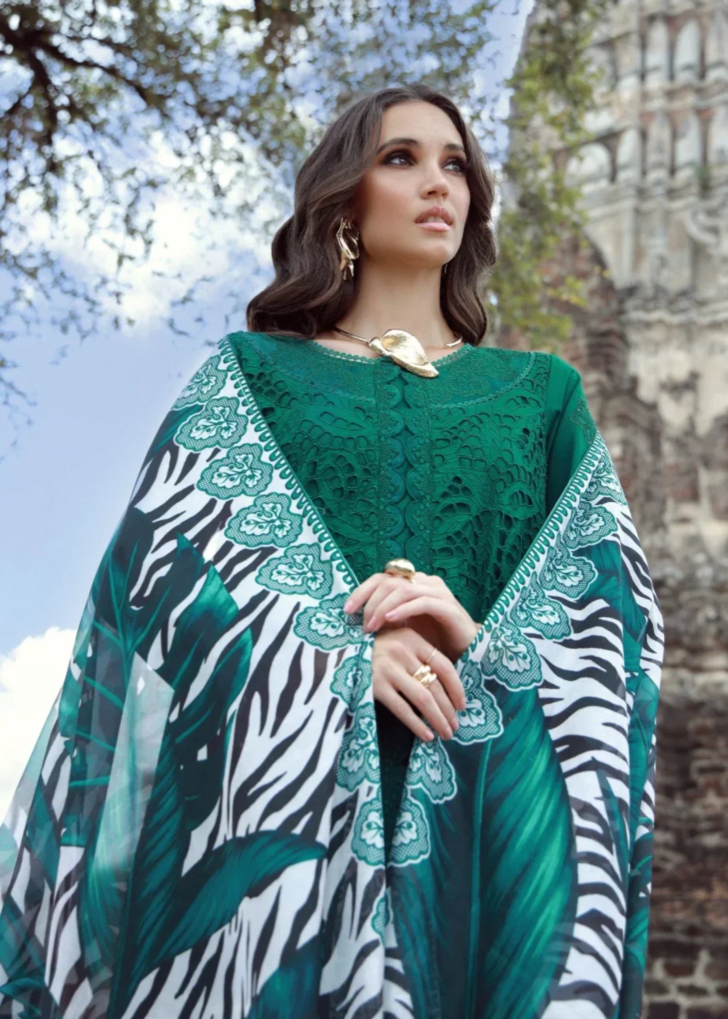 Gulmina Emerald Drape Women 3pcs