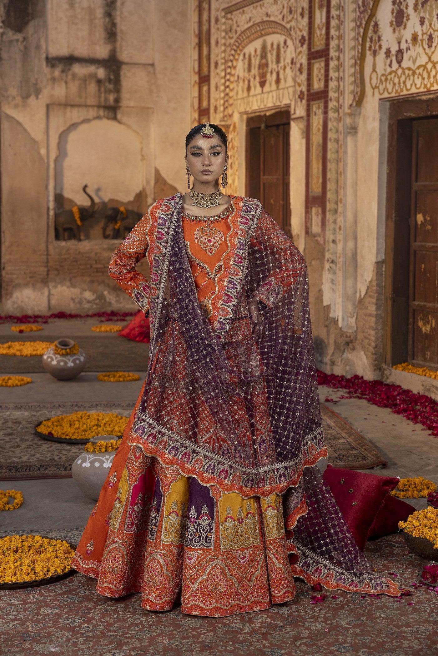 Shahjahan - Feel Royal SJ 23032 Orange Women 3pcs