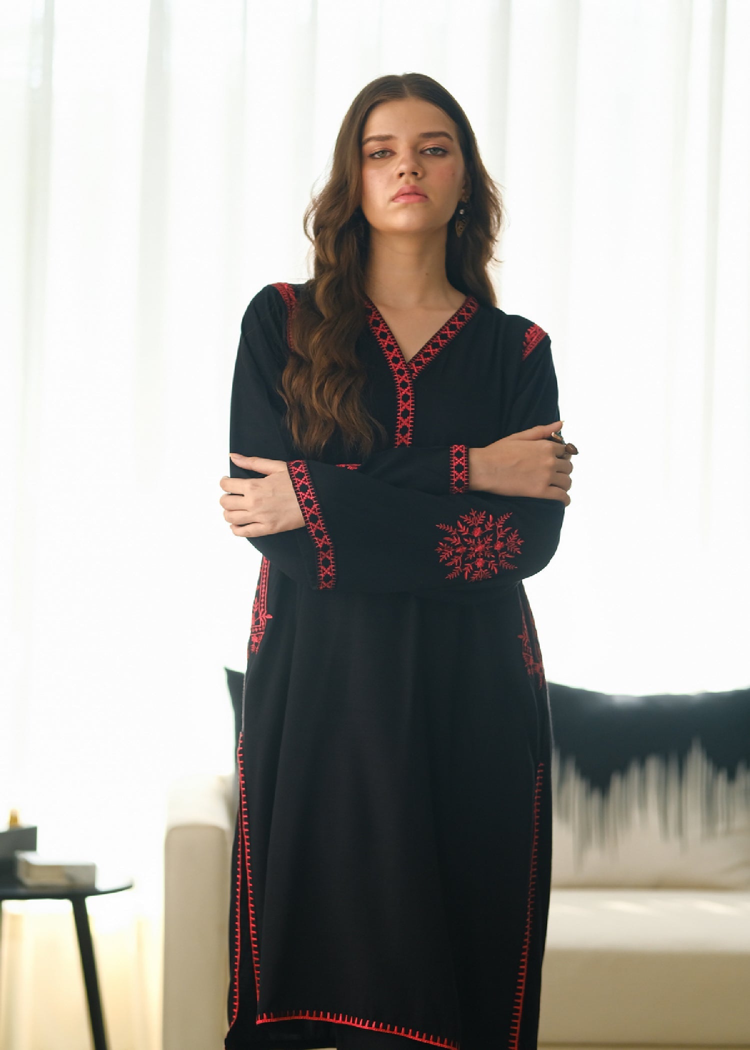 Sprinkles Scarlet Elegance Embroidered Women 2pcs