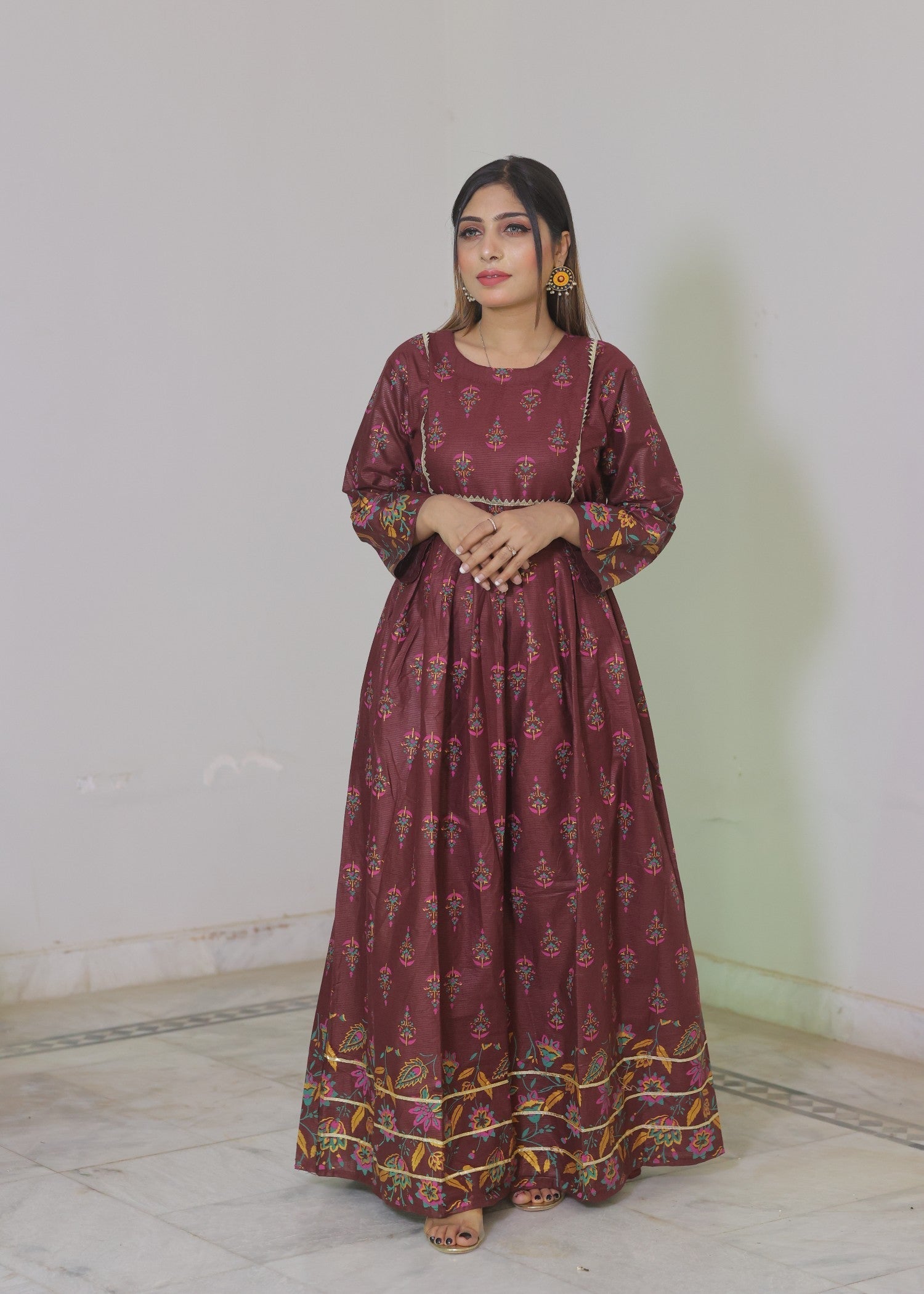 Libas Thread Cotton Maxi New Women 2pcs