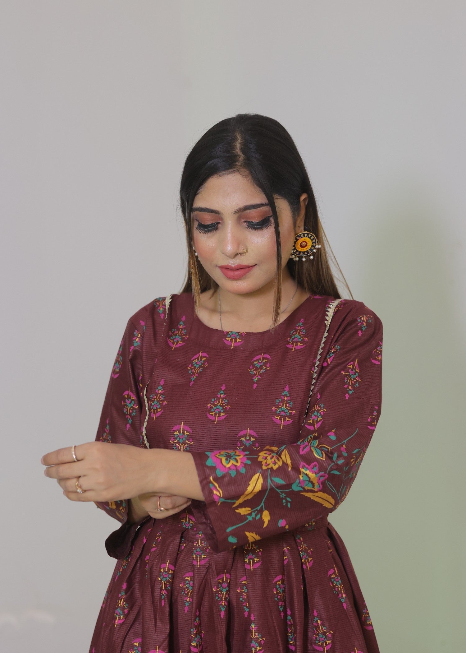 Libas Thread Cotton Maxi New Women 2pcs