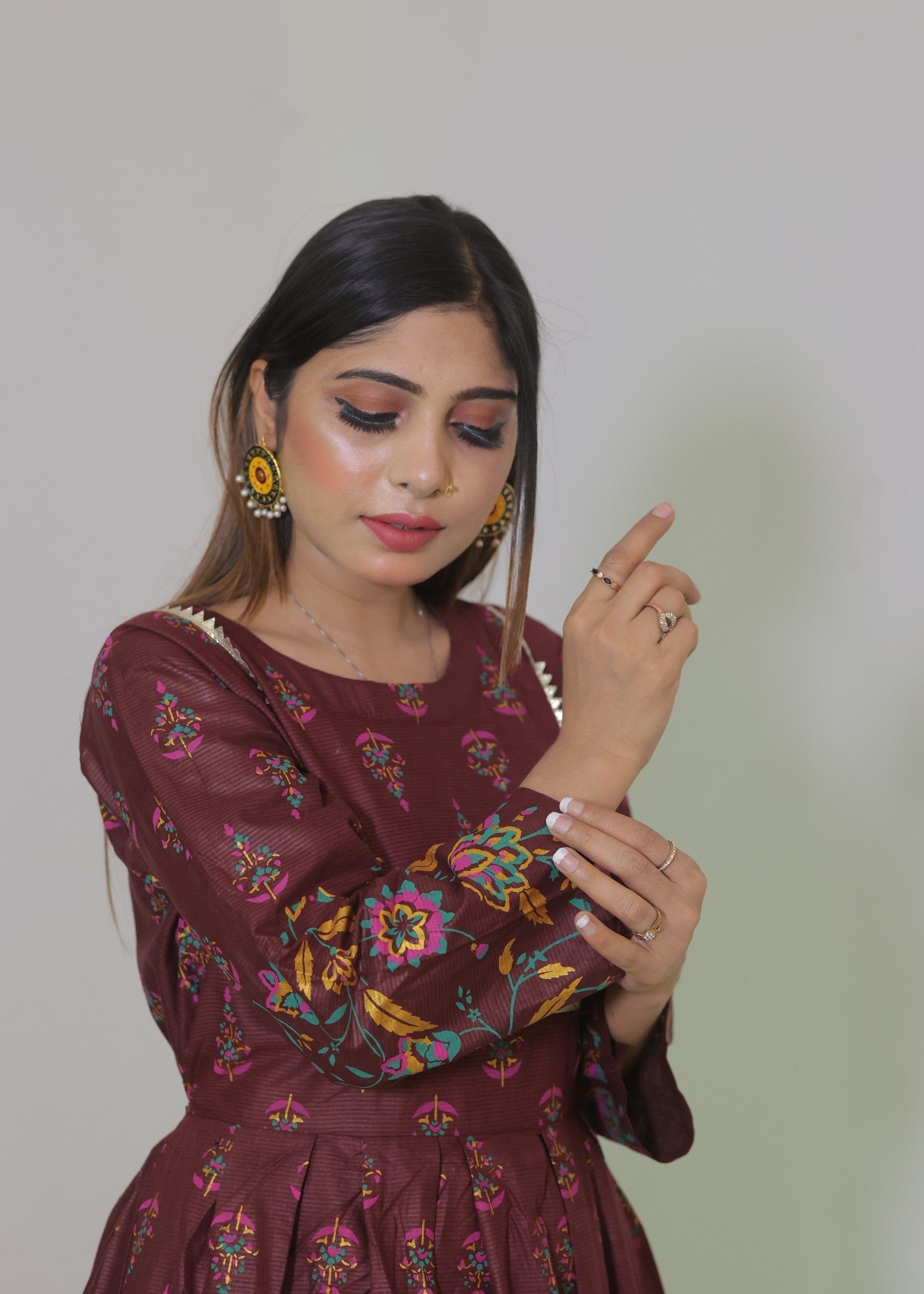 Libas Thread Cotton Maxi New Women 2pcs