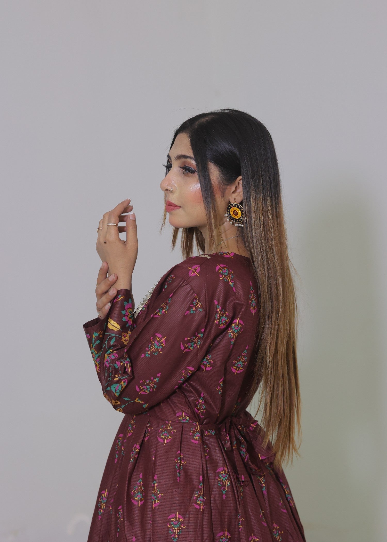 Libas Thread Cotton Maxi New Women 2pcs