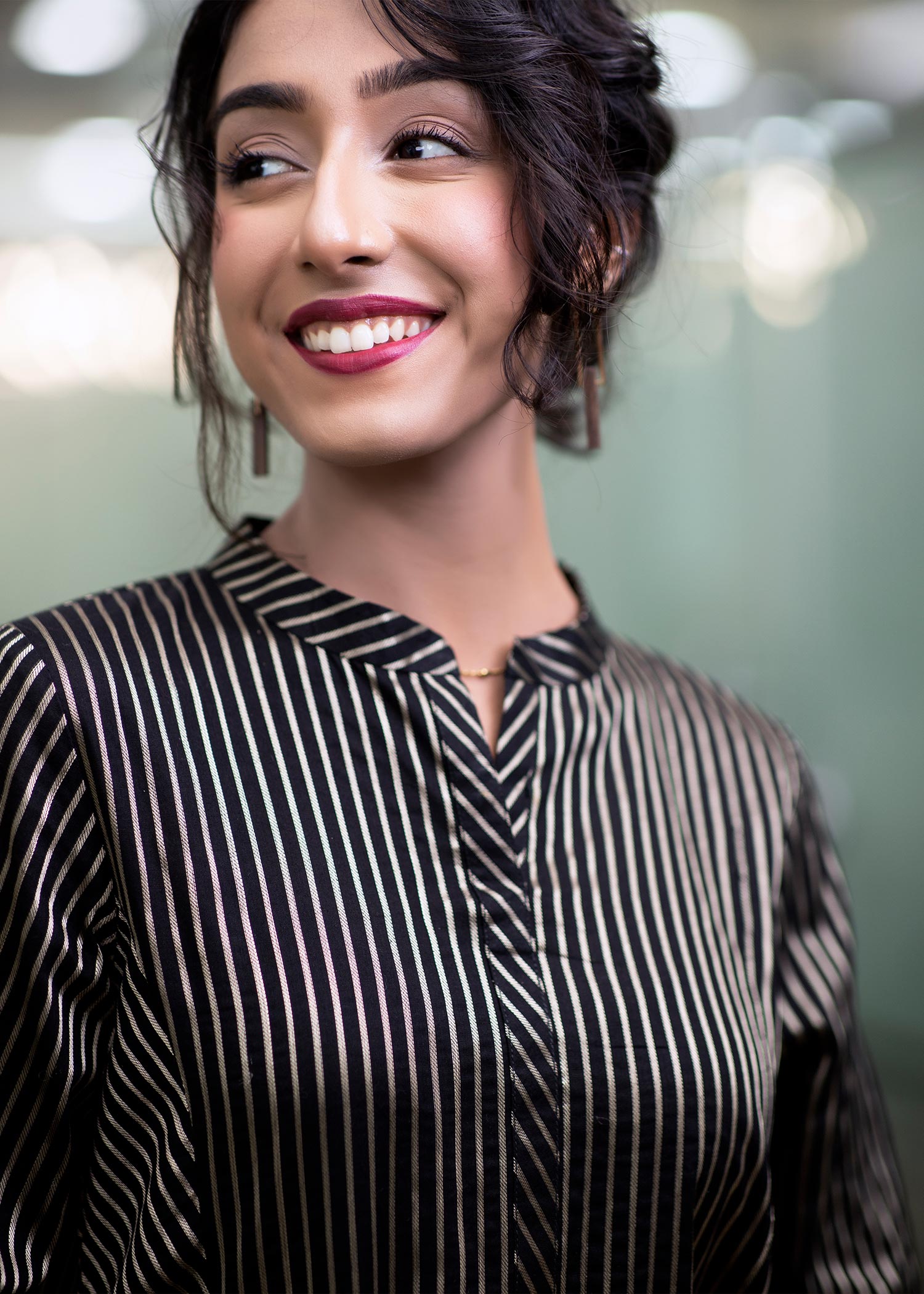 Eraj Hussain Wednesday Team Meetings — Black Kurta Placket Women 1pcs