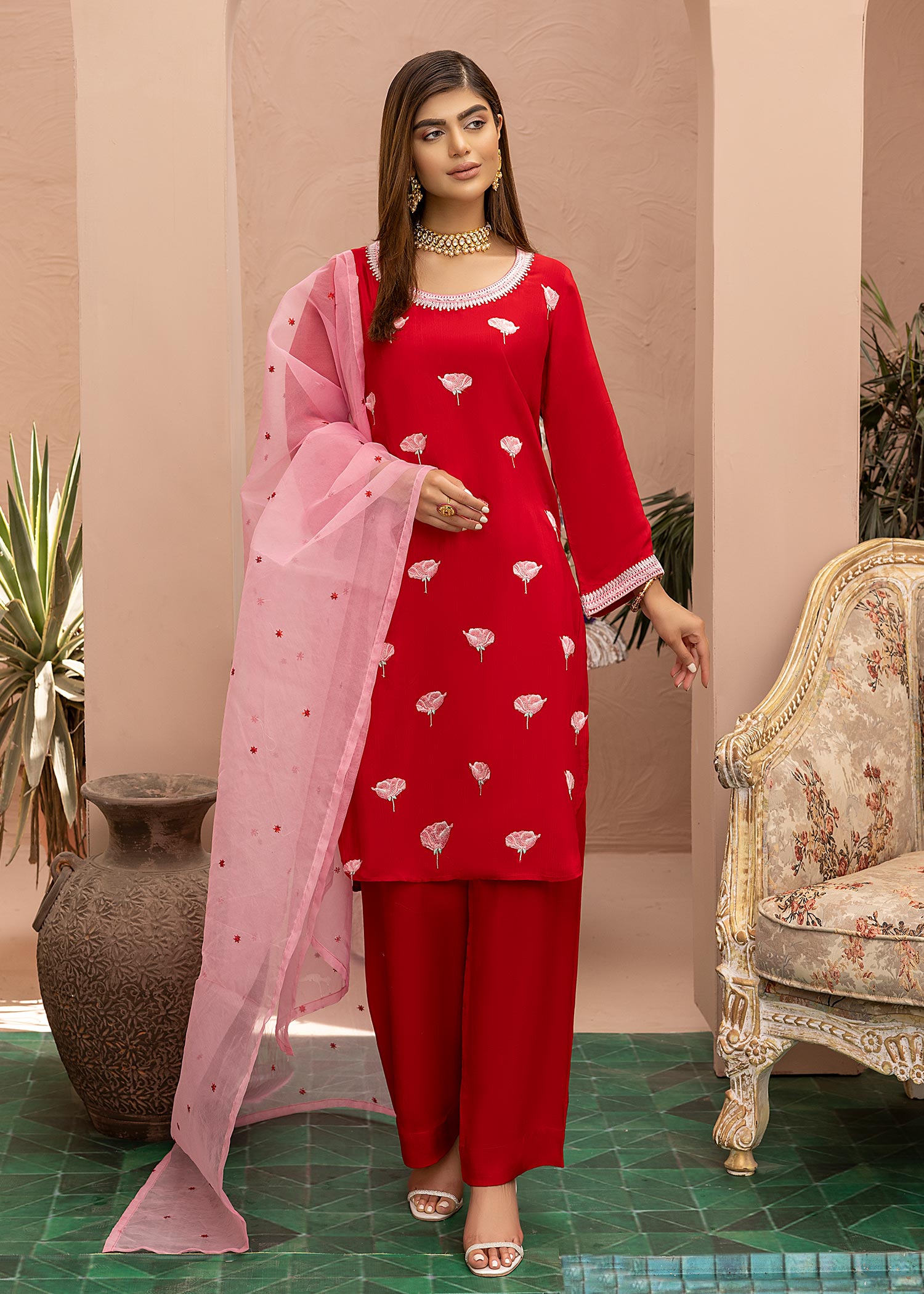 Asifa Asif Gulab Women 3pcs
