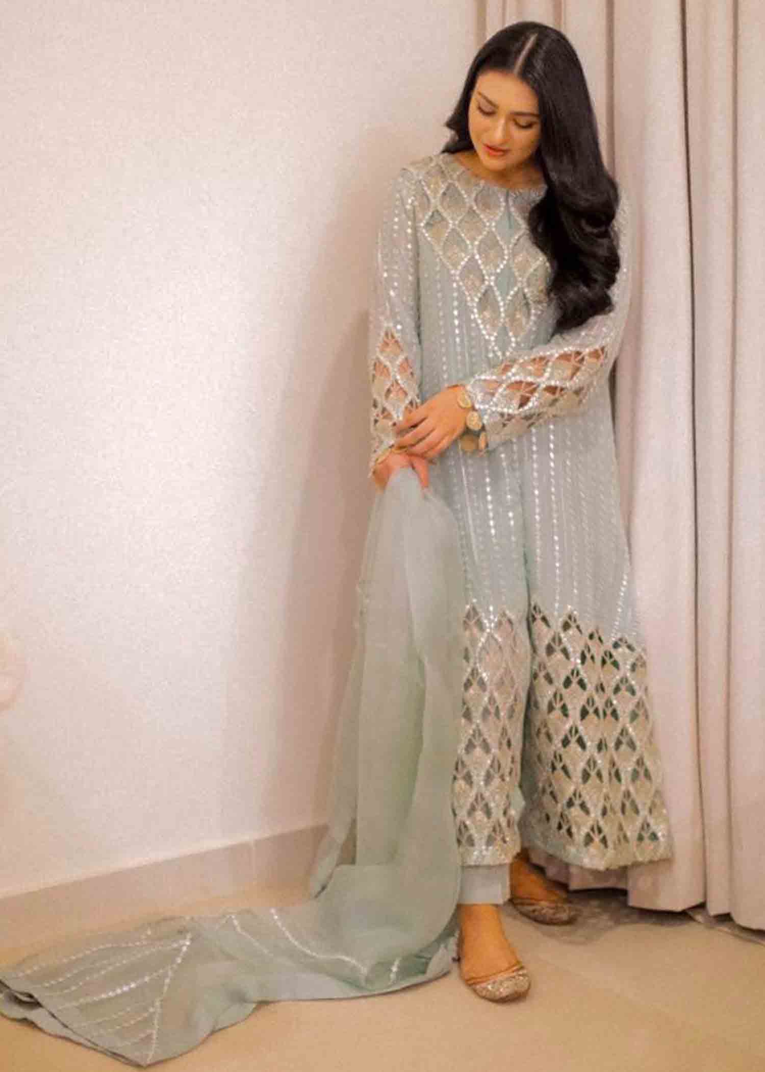 Rang-e-Haya Poppy (Pastel Blue) Women 4pcs