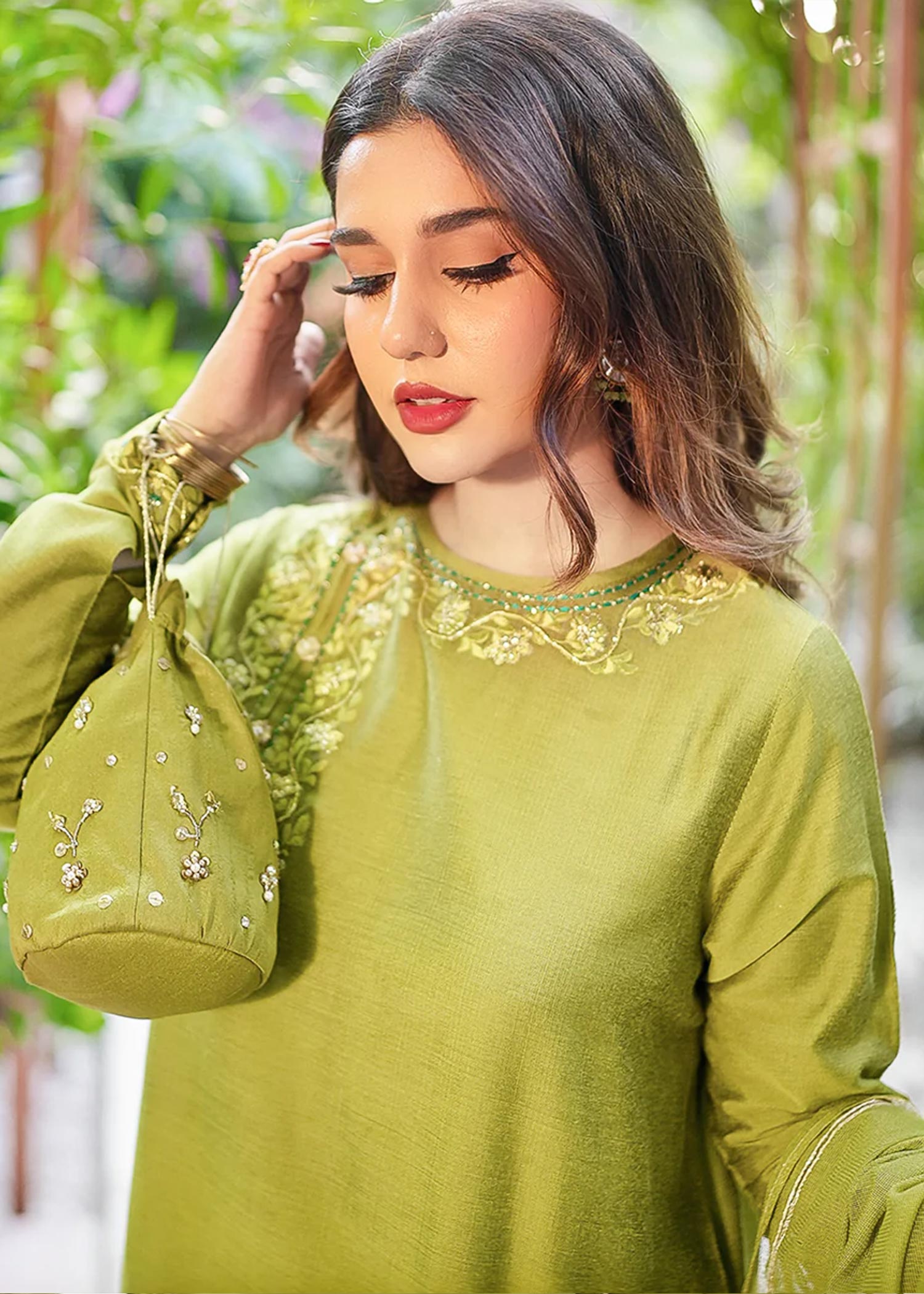 Maroon By Iqra Chaudhry Olive Women 3pcs