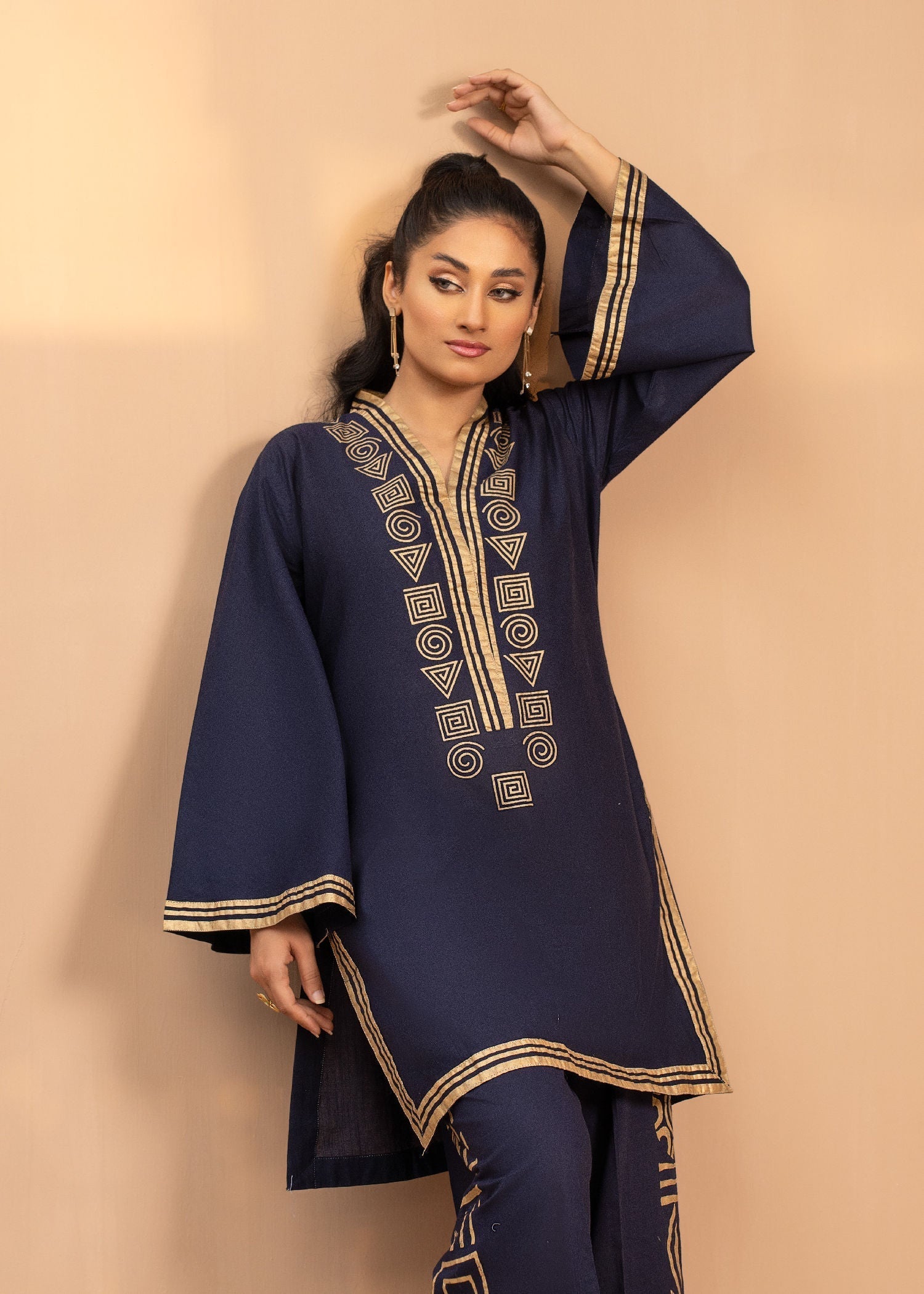 Sahibas By Mirza Retro (Blue) Women 3pcs