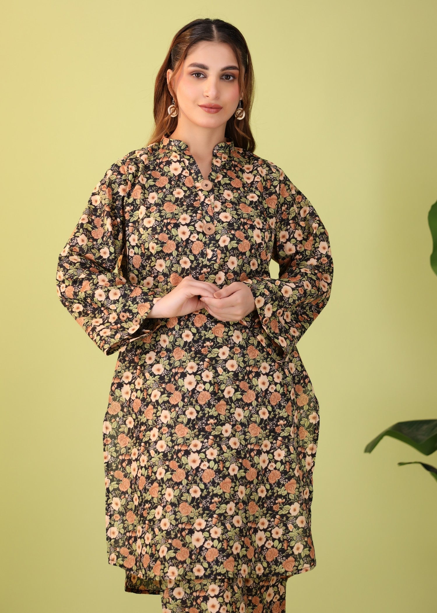 Mhw Floral Black Women 2pcs