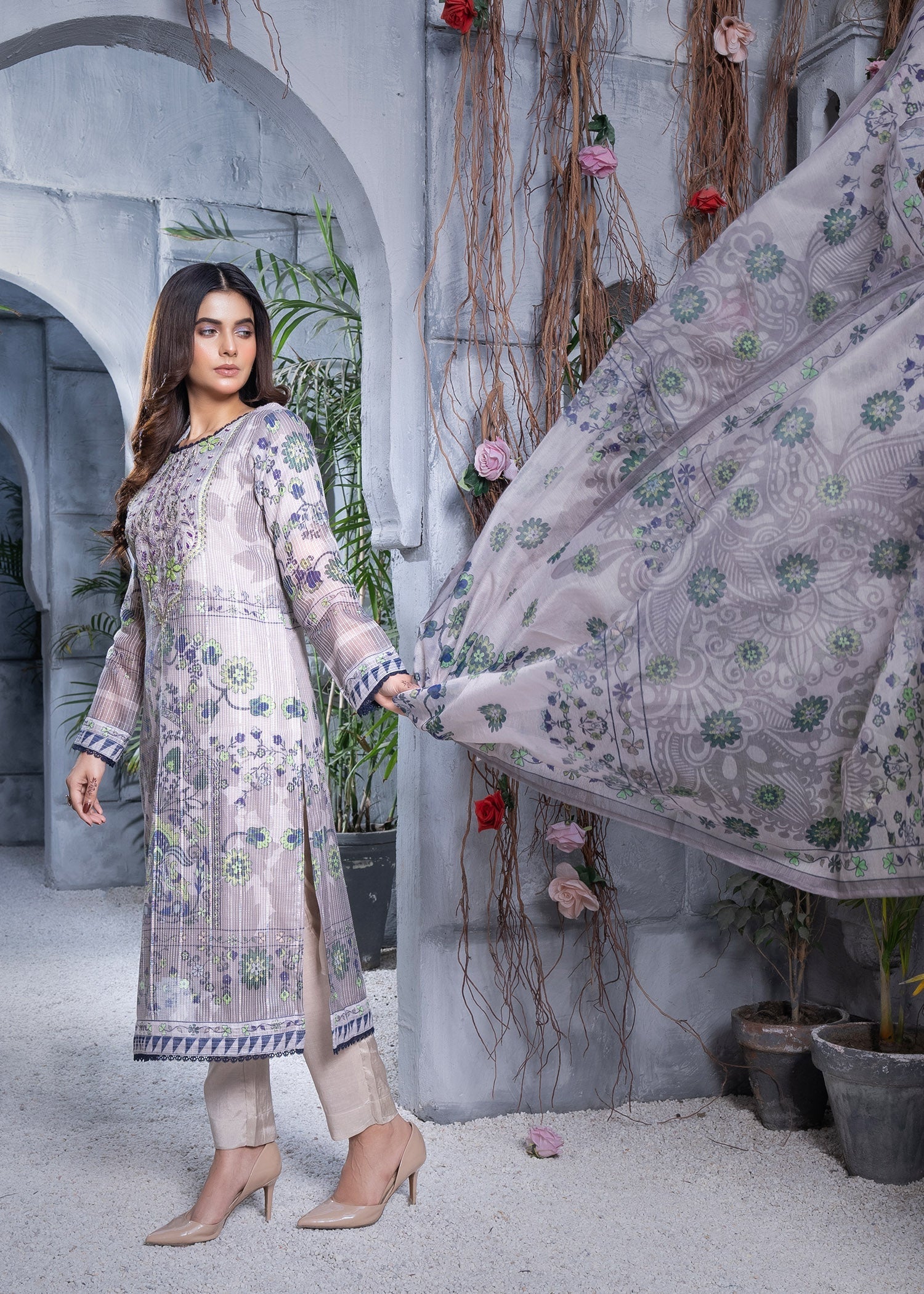 Tamanna E Libas DUSTY BLOOM Women 3pcs