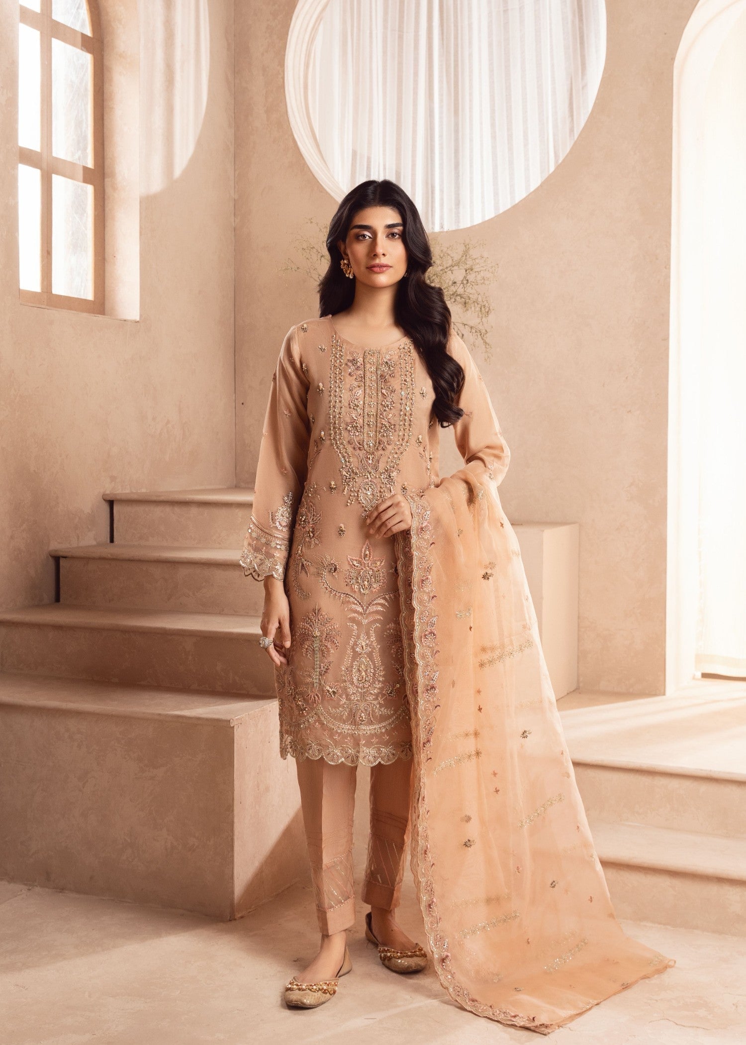 Zebaye Zareen US 536 peach Women 3pcs