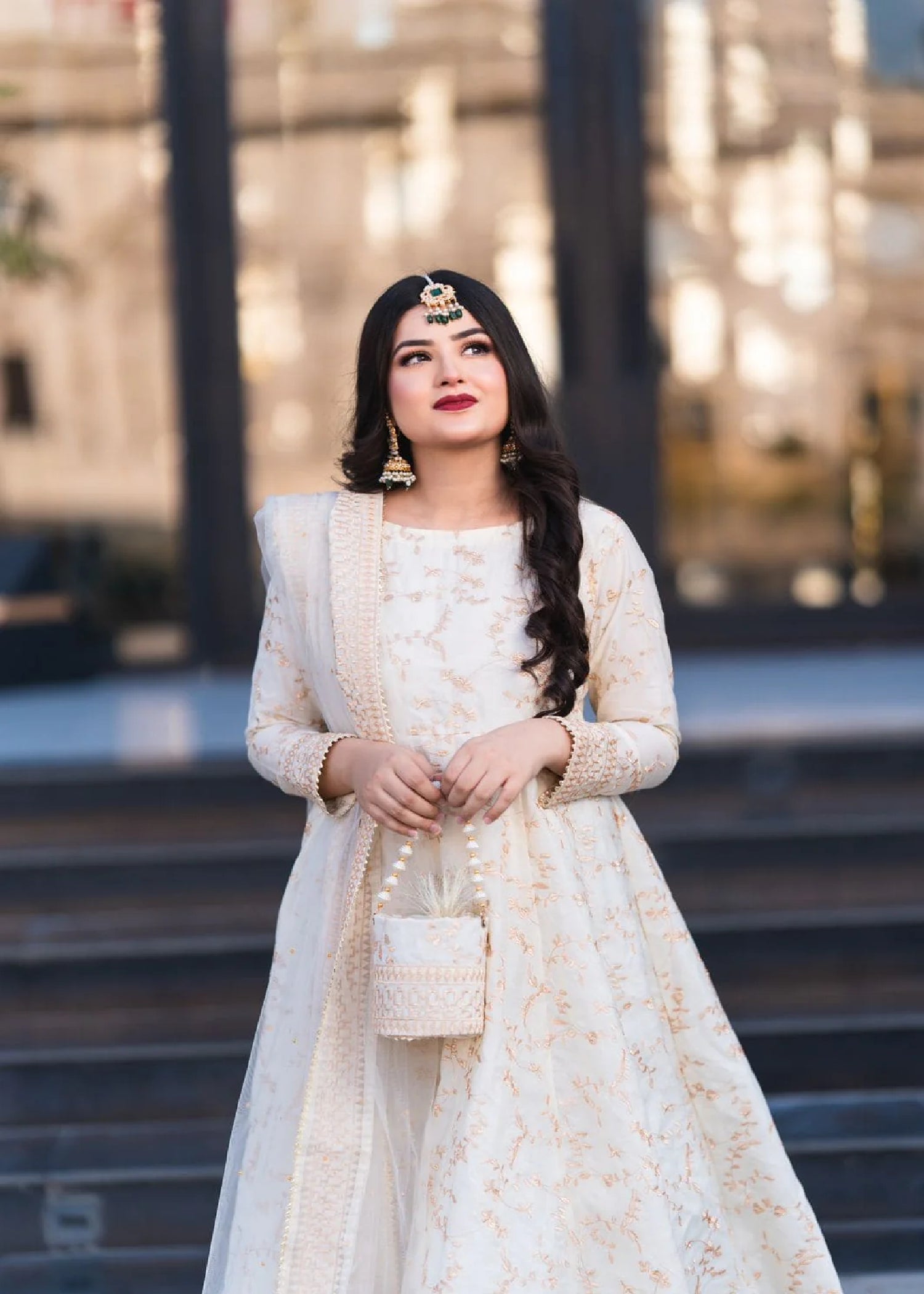 Peraan by SH Ghazal Off White Women 2pcs