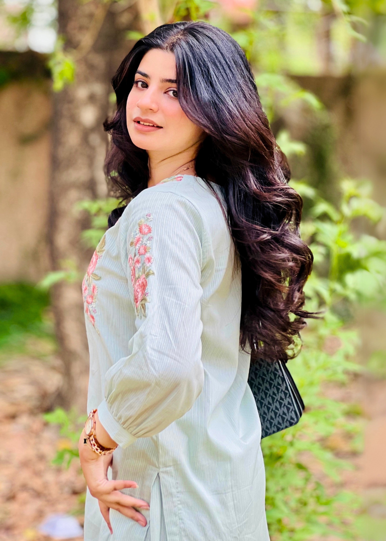 Haya'S Creation Embroidered Pistachio Green Doria Lawn Dress with Farshi Shalwar Women 2pcs