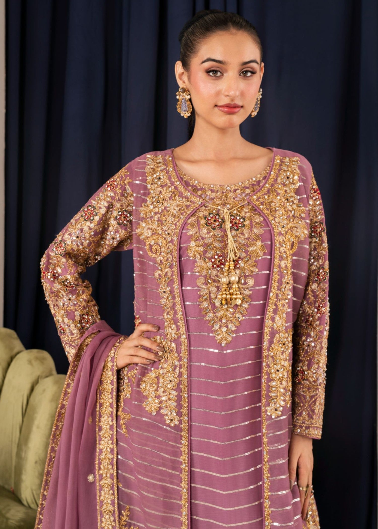 Al Burhan Apparel Maahi Lilac Women 3pcs