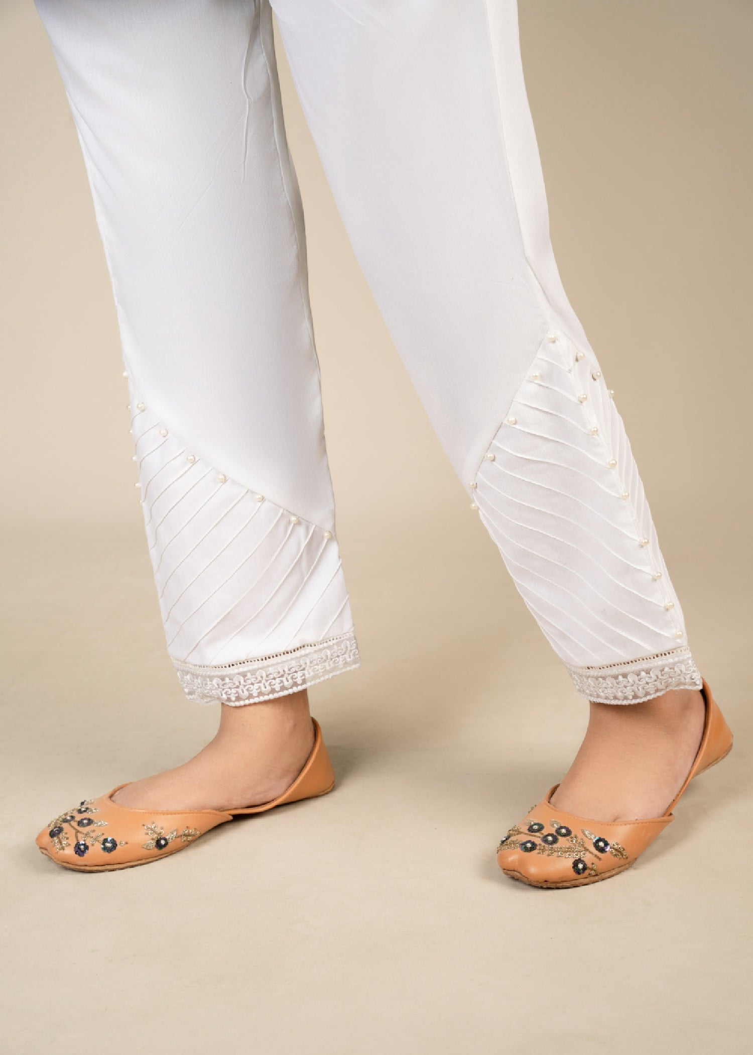 Punkh Trouser CT 59 White Women 1pcs