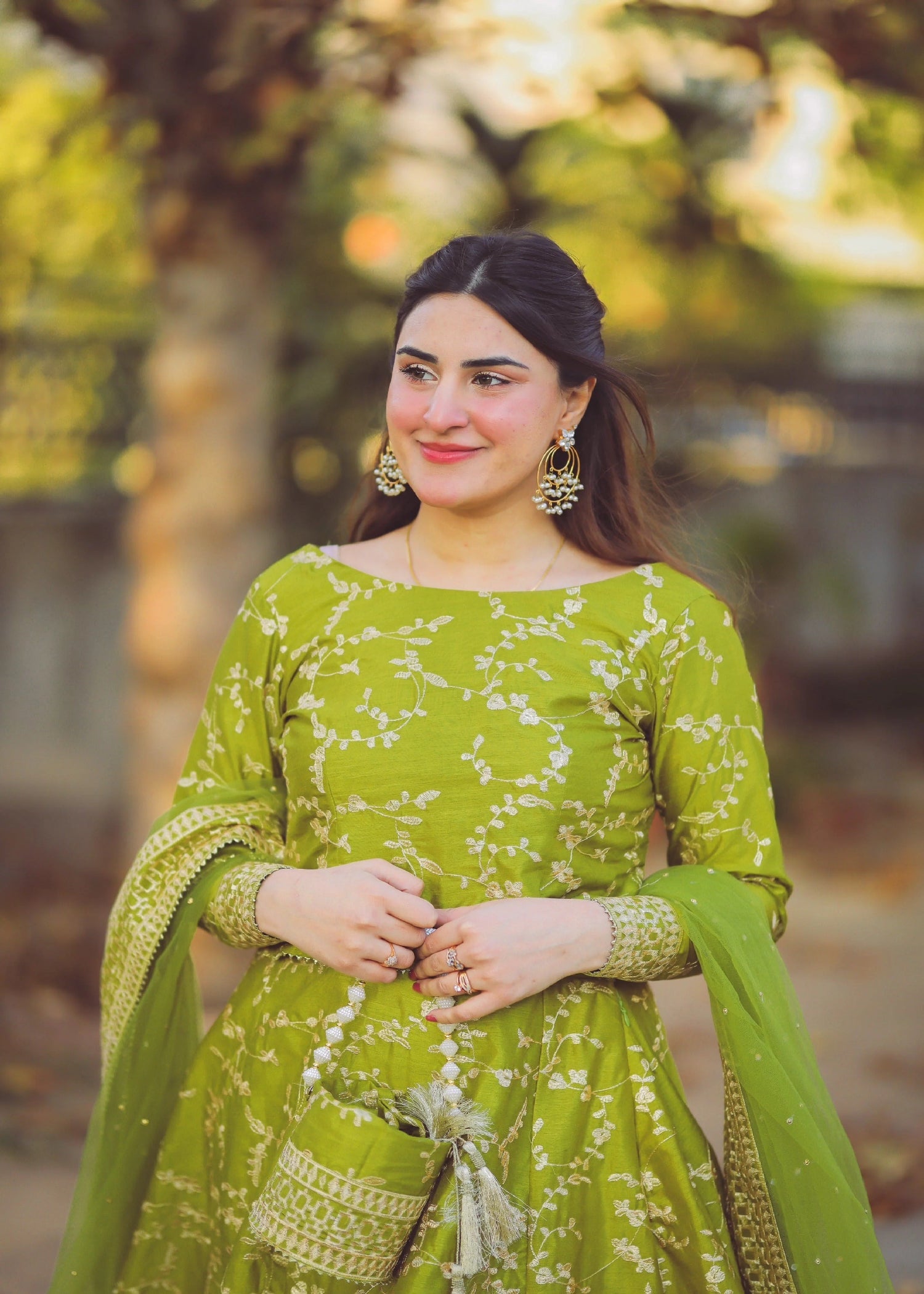 Peraan by SH Ghazal Apple Green Women 3pcs