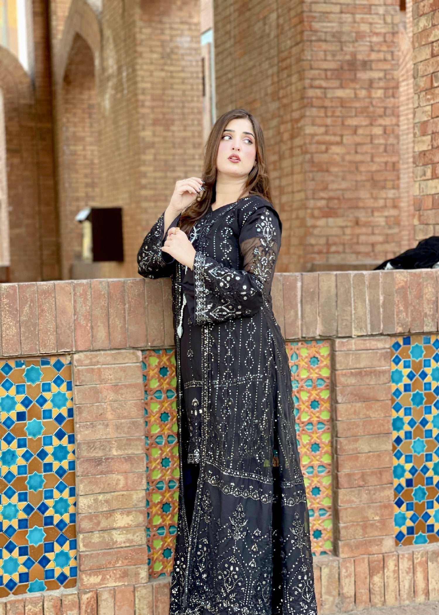 Rangoon Clothing Tajdar Midnight Black Women 4pcs