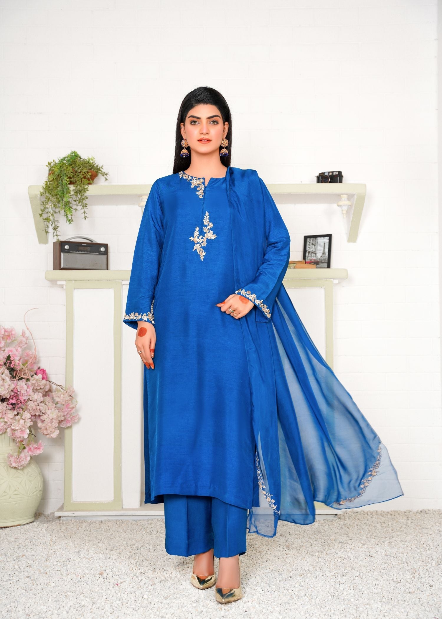 Hadia Batool janet blue Women 3pcs