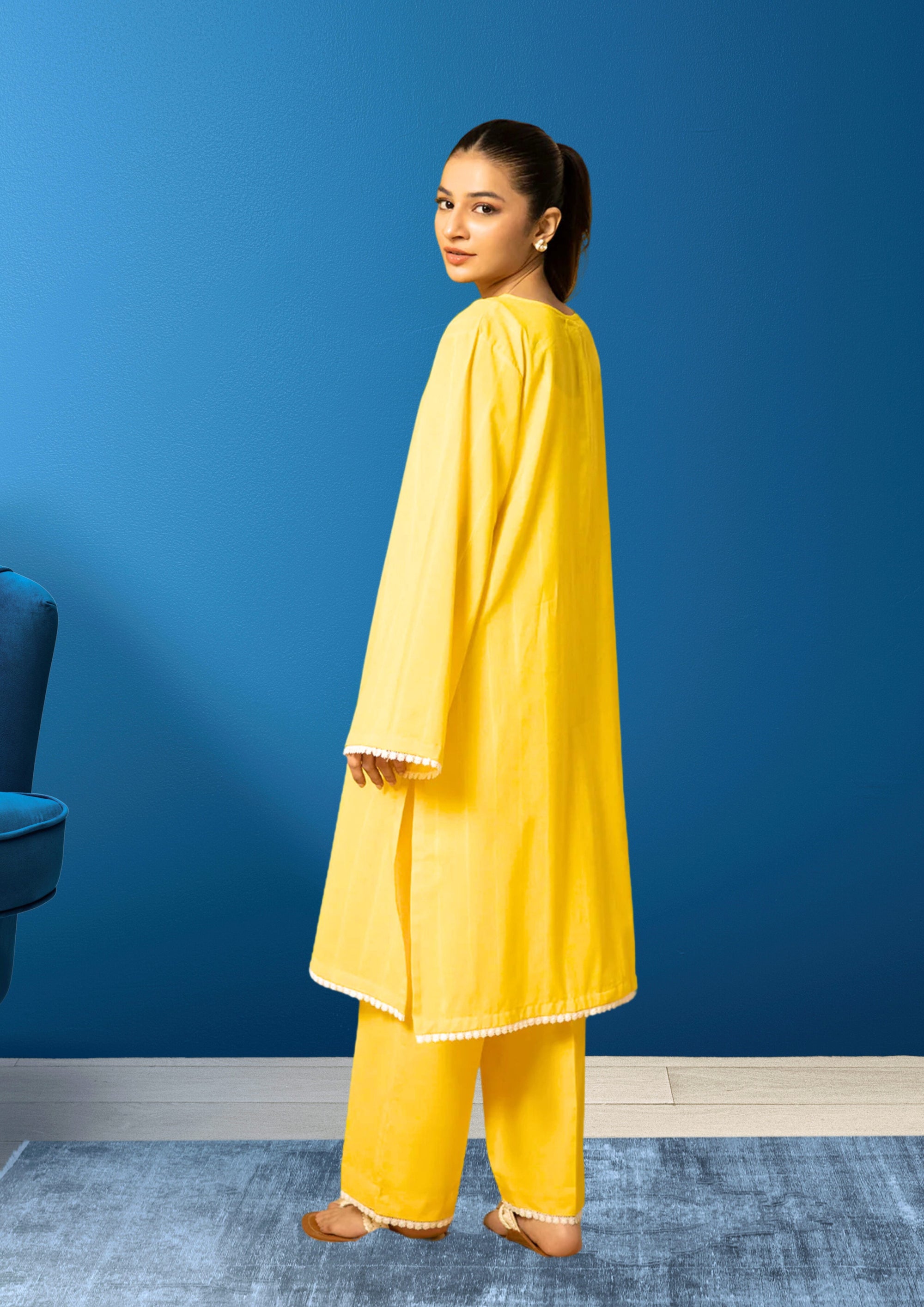 Hamna Kalim NAQSH LEMON TWO PCS Women 2pcs