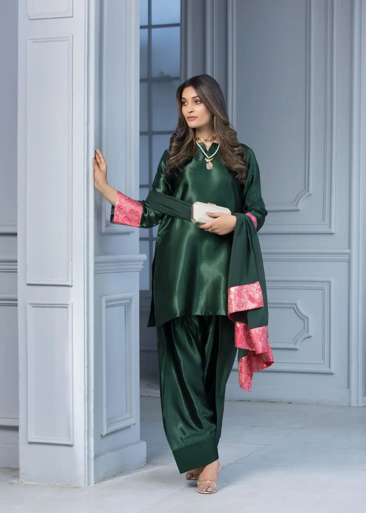 Momin Online Farshi Shalwar 098 Women 3pcs