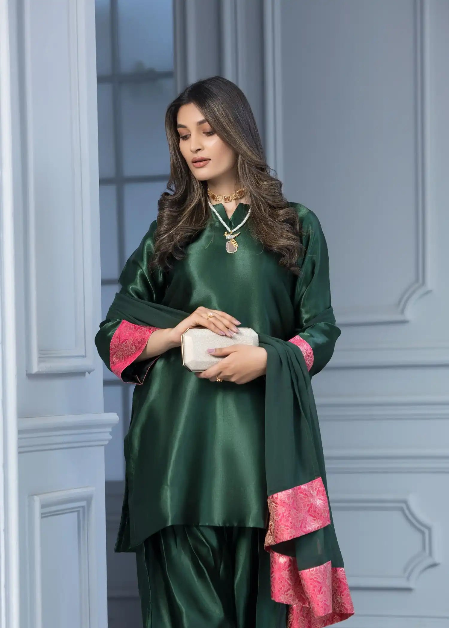 Momin Online Farshi Shalwar 098 Women 3pcs