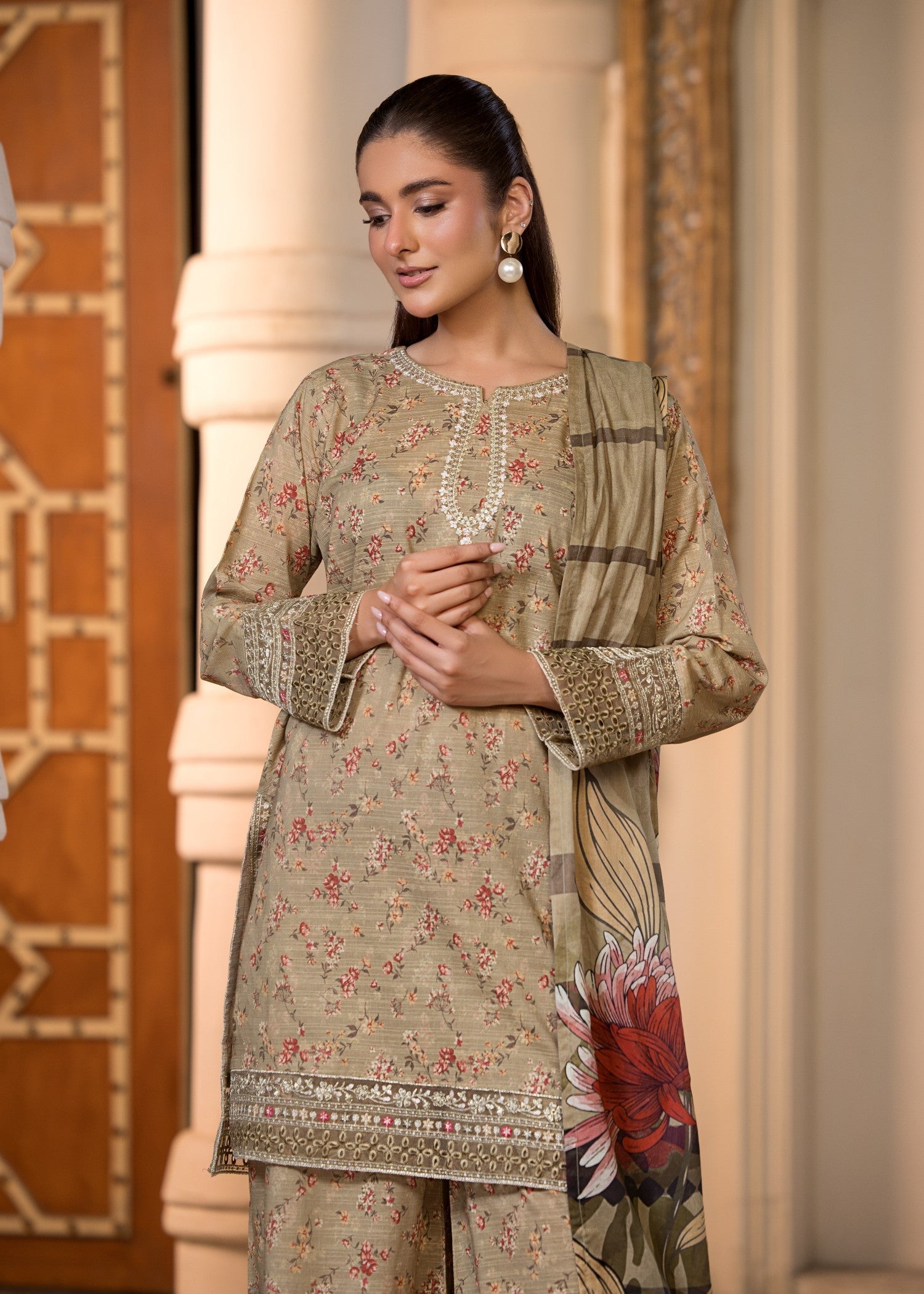 Bin Tayyab (BT006296 LGR) Women 3pcs