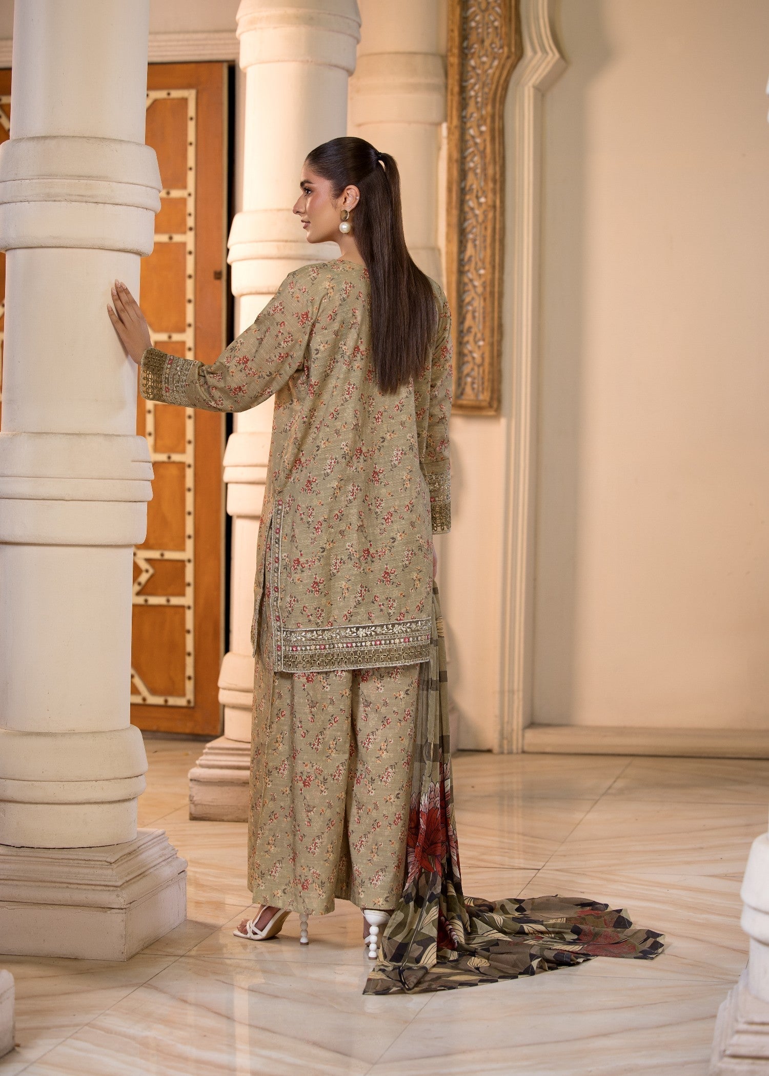 Bin Tayyab (BT006296 LGR) Women 3pcs