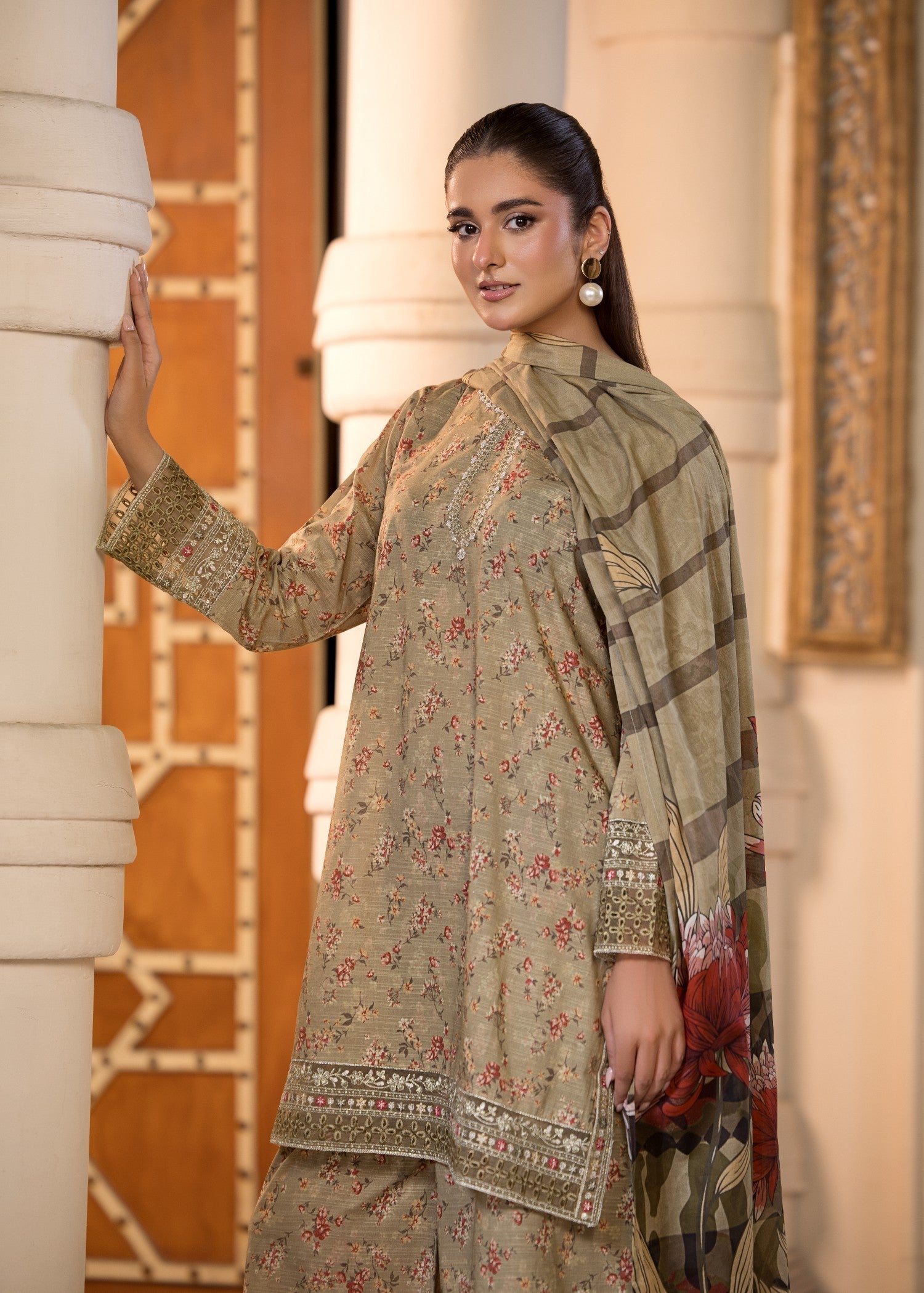 Bin Tayyab (BT006296 LGR) Women 3pcs