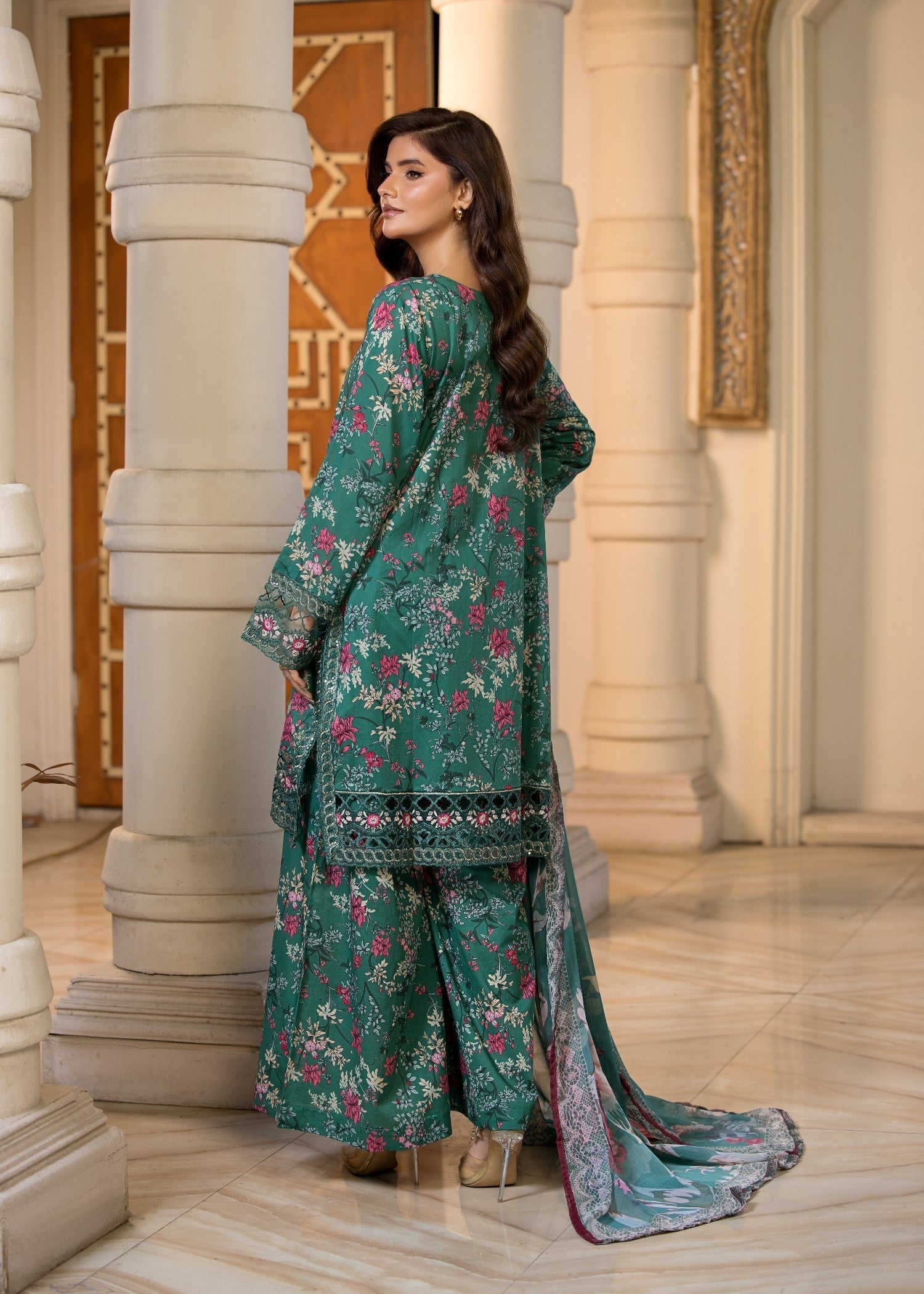 Bin Tayyab (BT006296 GRN) Women 3pcs