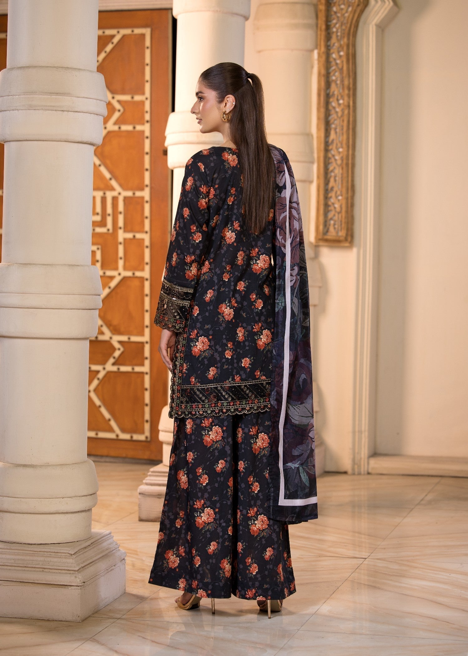 Bin Tayyab (BT006296 BLK) Women 3pcs