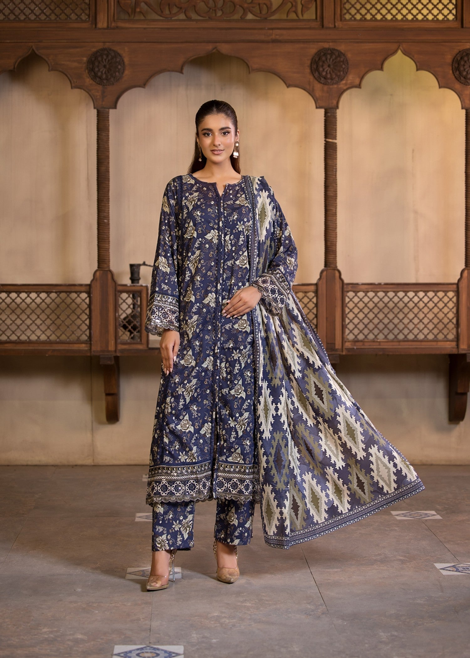 Bin Tayyab (BT006320 NVB) Women 3pcs