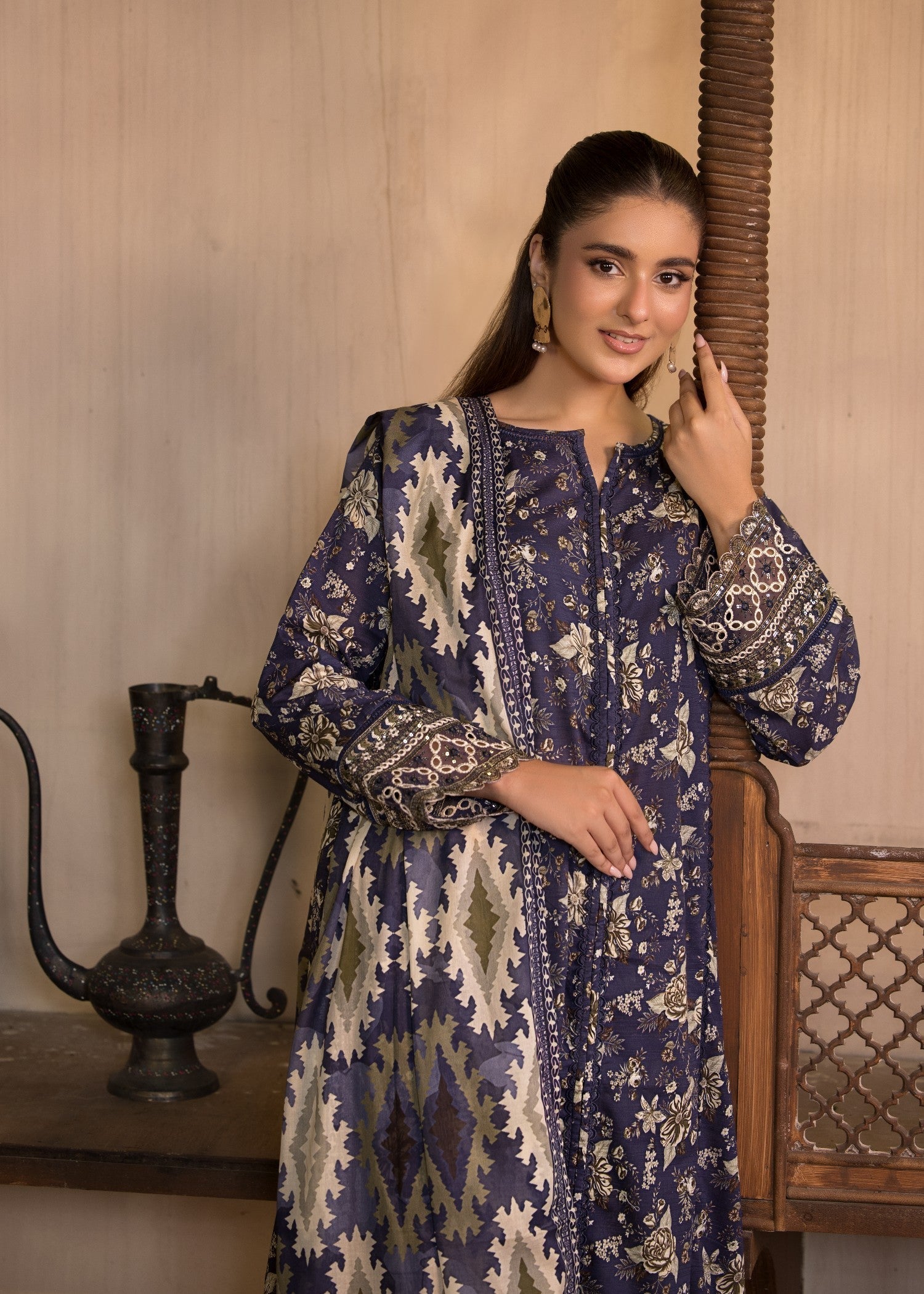 Bin Tayyab (BT006320 NVB) Women 3pcs