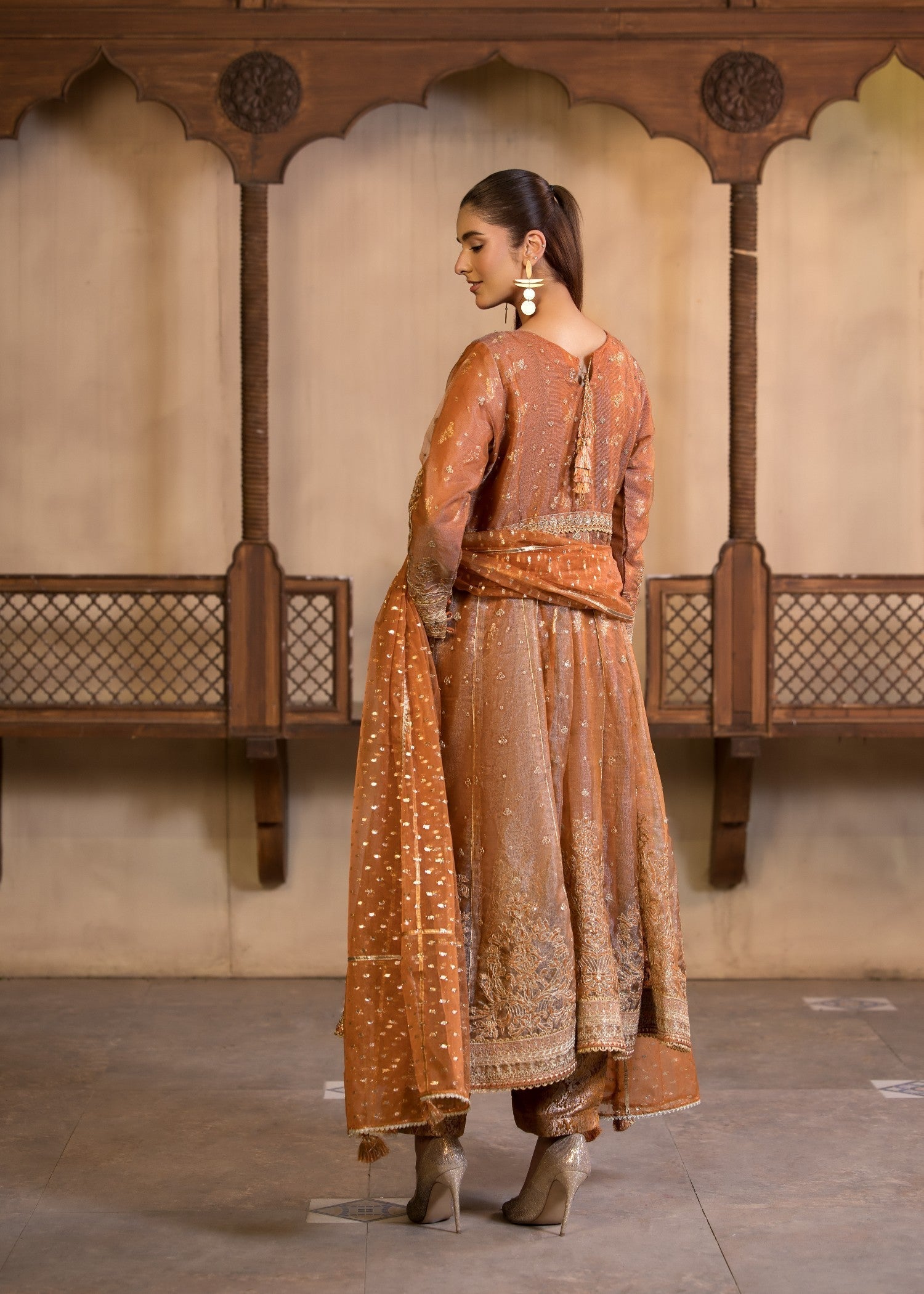 Bin Tayyab (BT006309 ORN) Women 3pcs