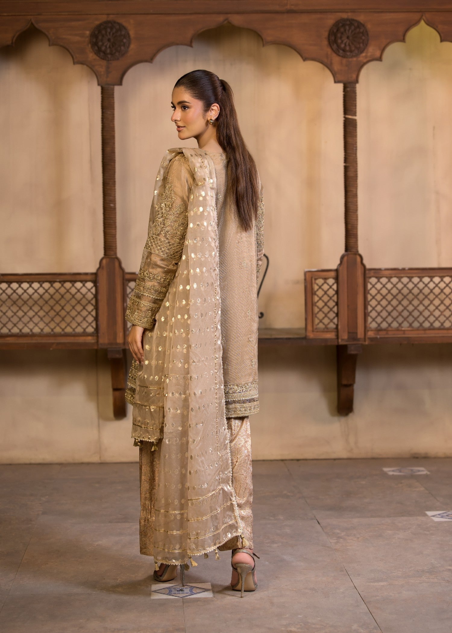 Bin Tayyab (BT006310 BRW) Women 3pcs