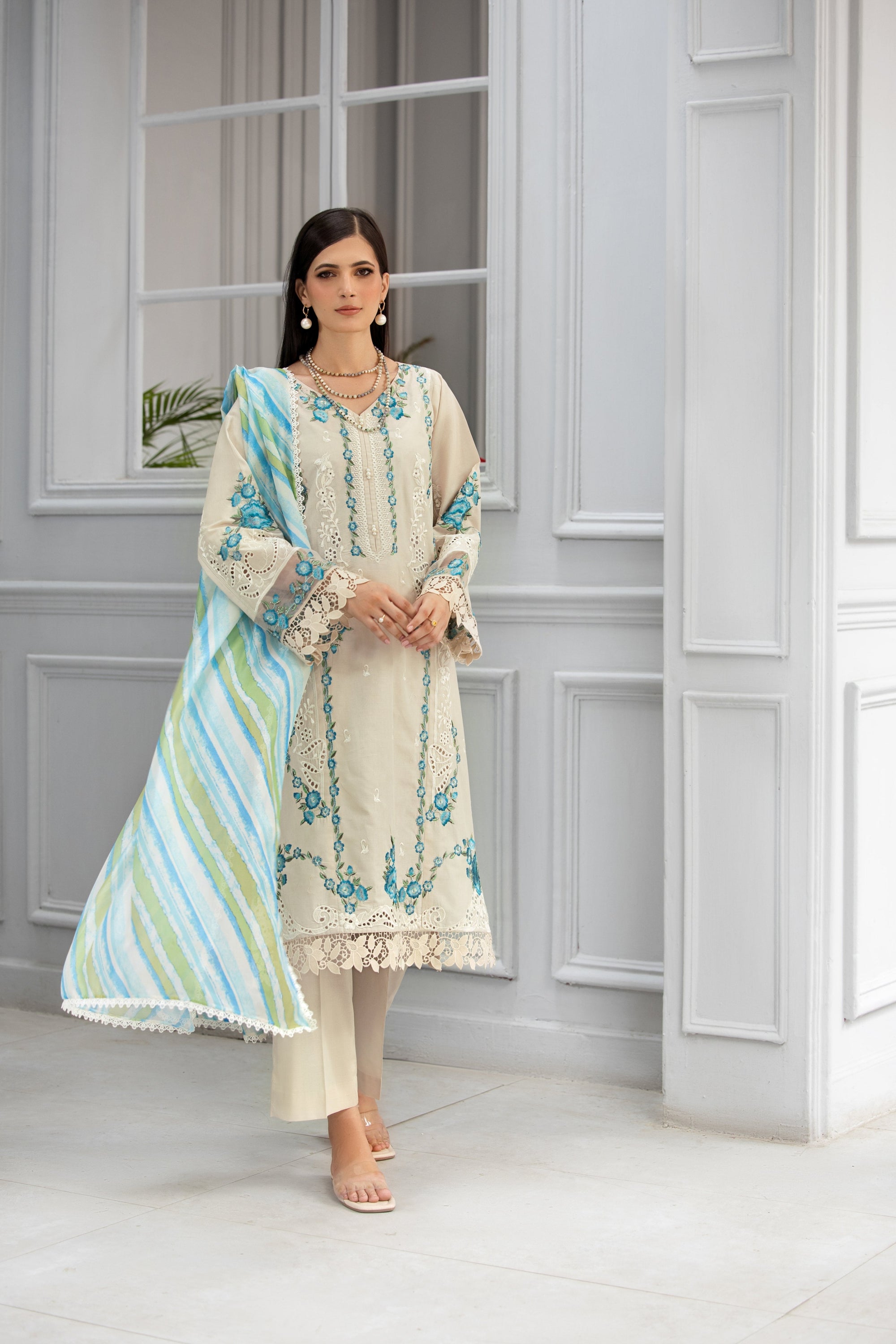 Afiay Clothing Subhe Sukhn A Symphony of Elegance Women 3pcs