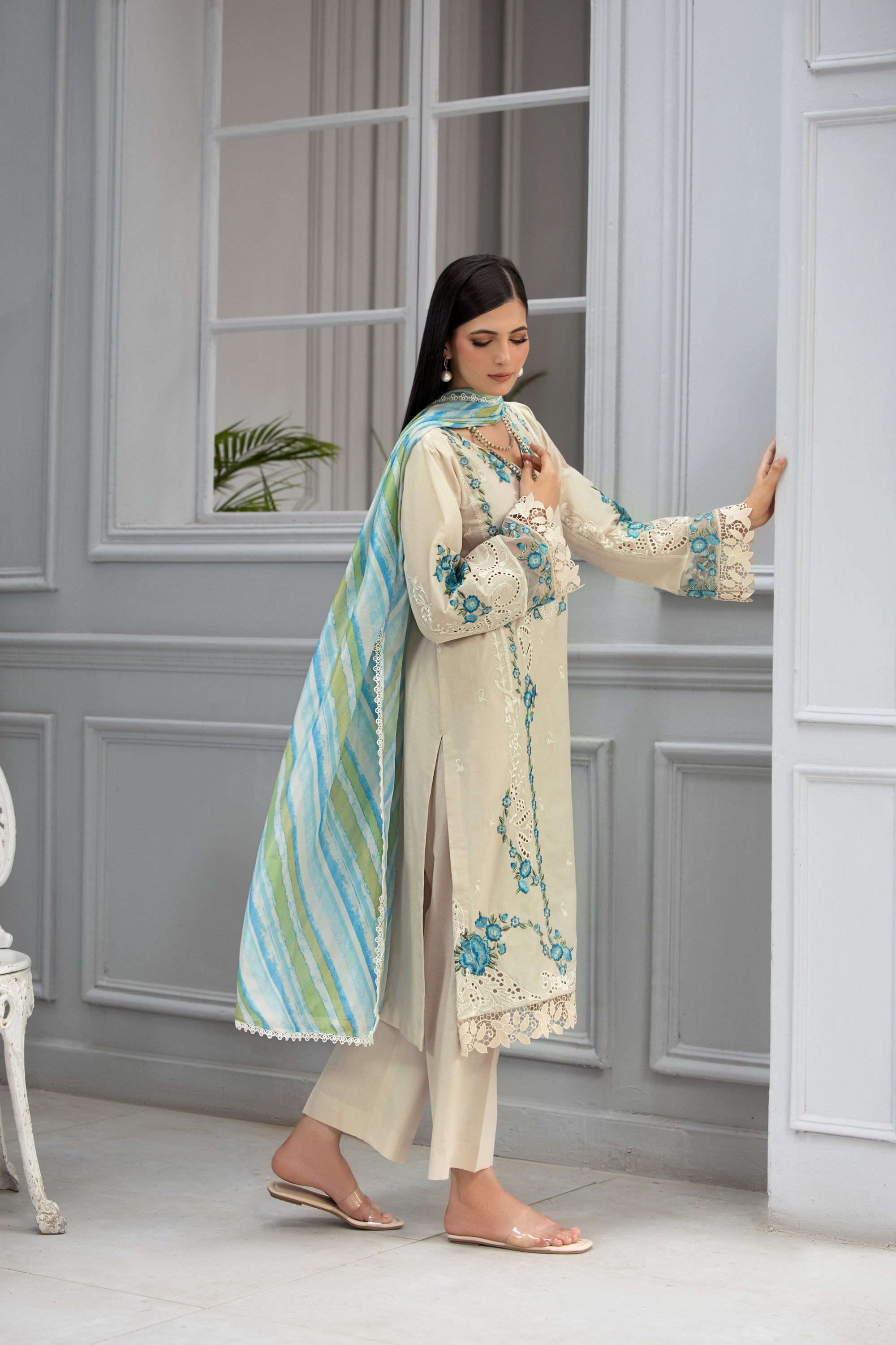 Afiay Clothing Subhe Sukhn A Symphony of Elegance Women 3pcs