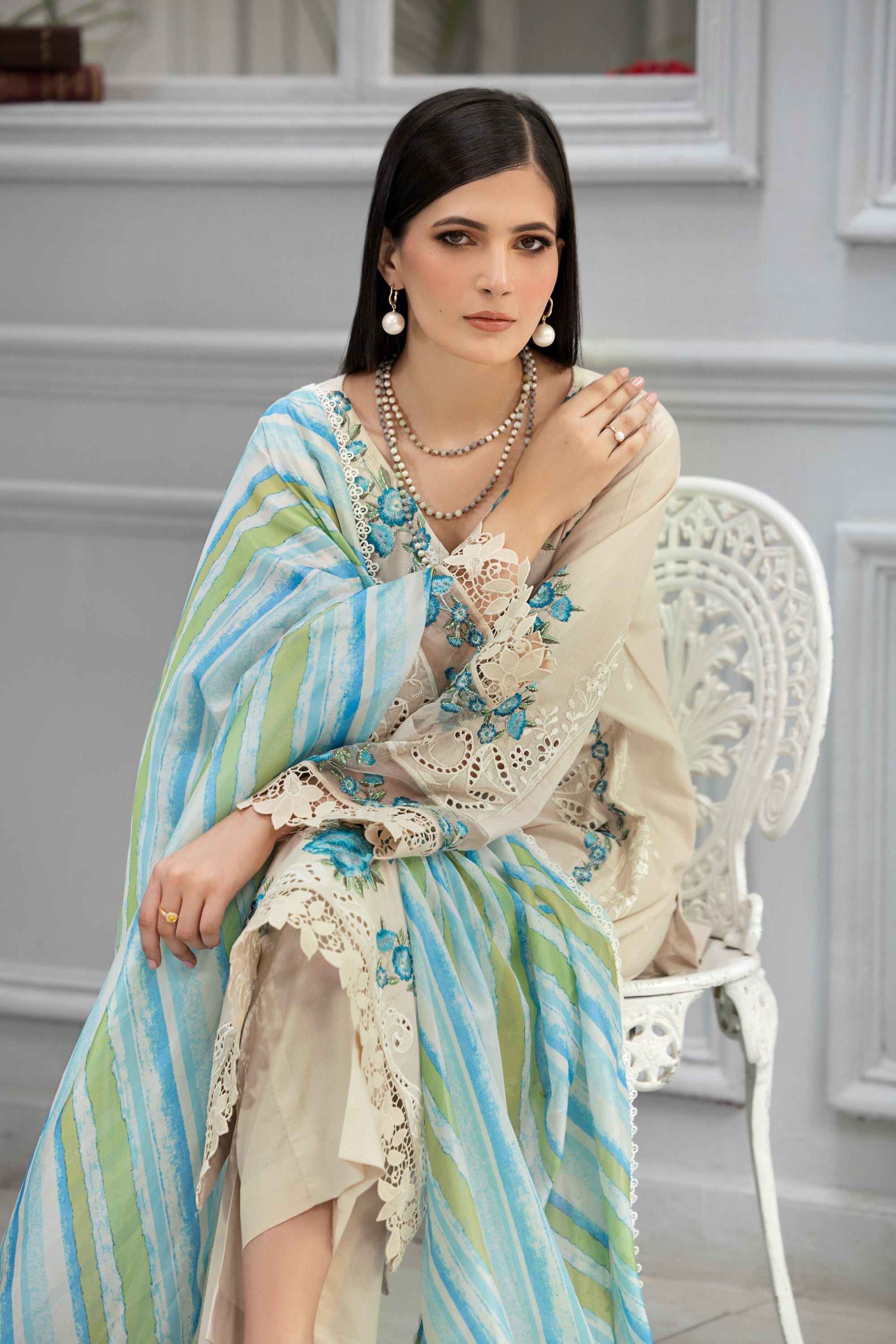 Afiay Clothing Subhe Sukhn A Symphony of Elegance Women 3pcs