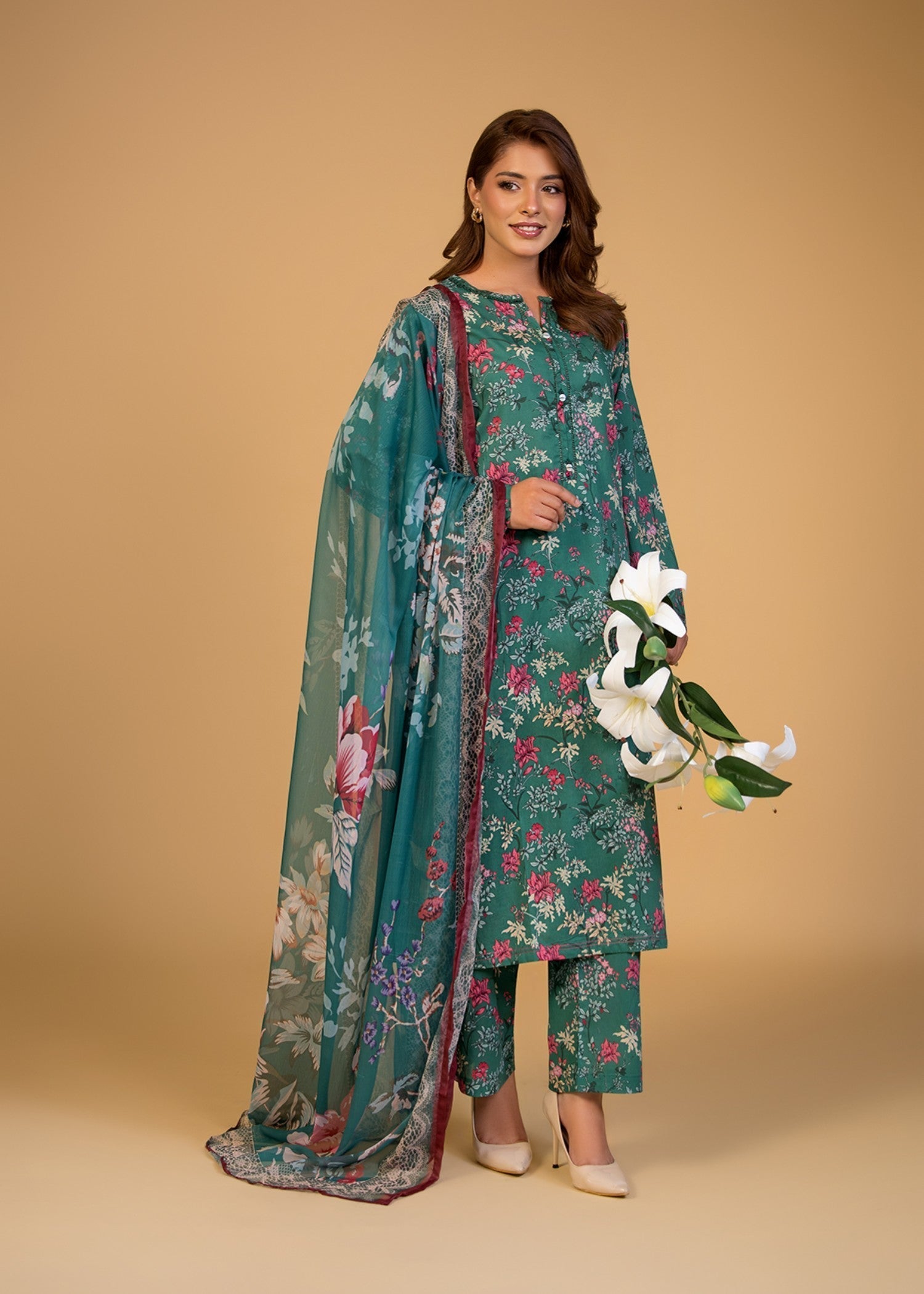 Bin Tayyab (BT006286 GRN) Women 3pcs