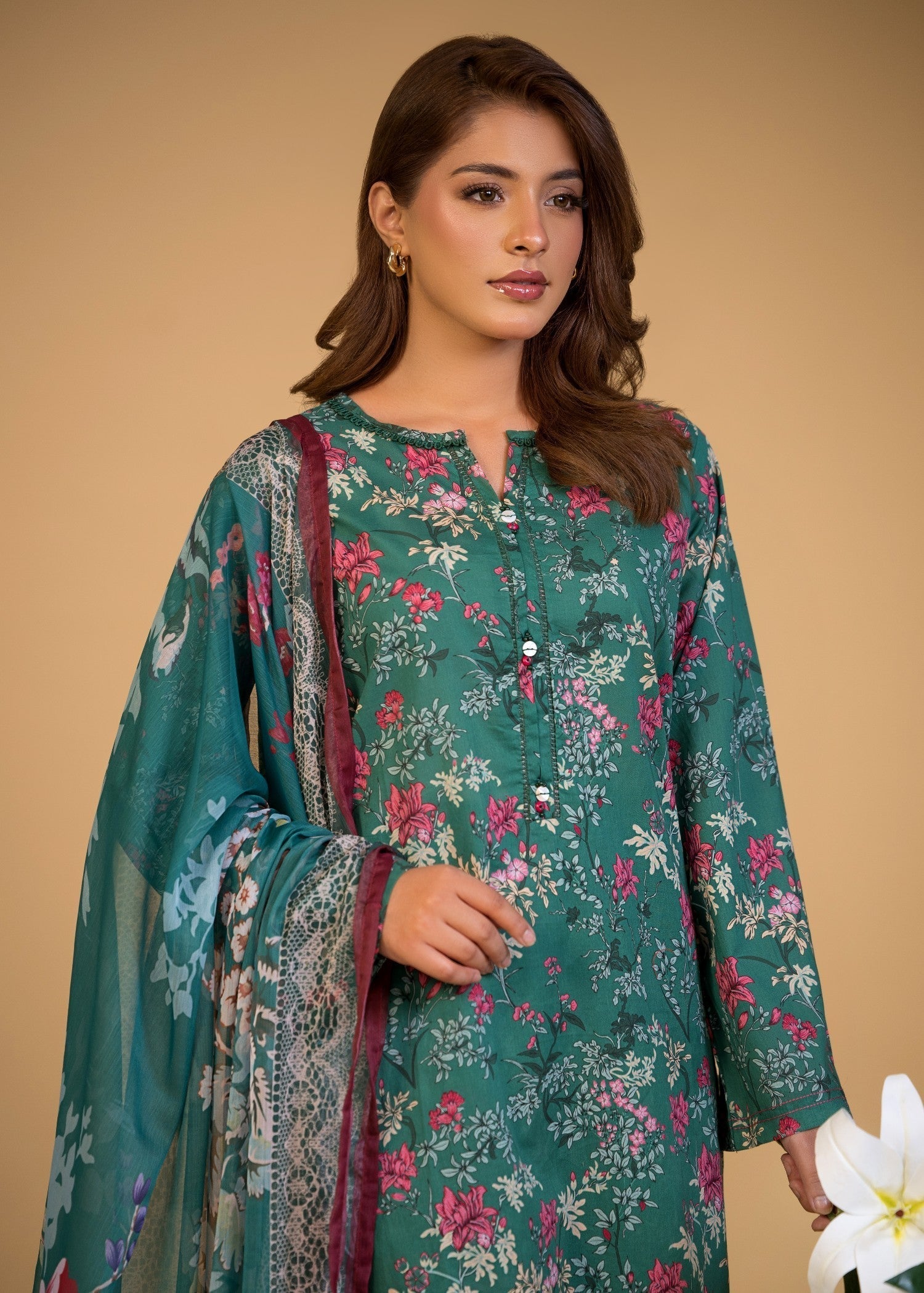 Bin Tayyab (BT006286 GRN) Women 3pcs