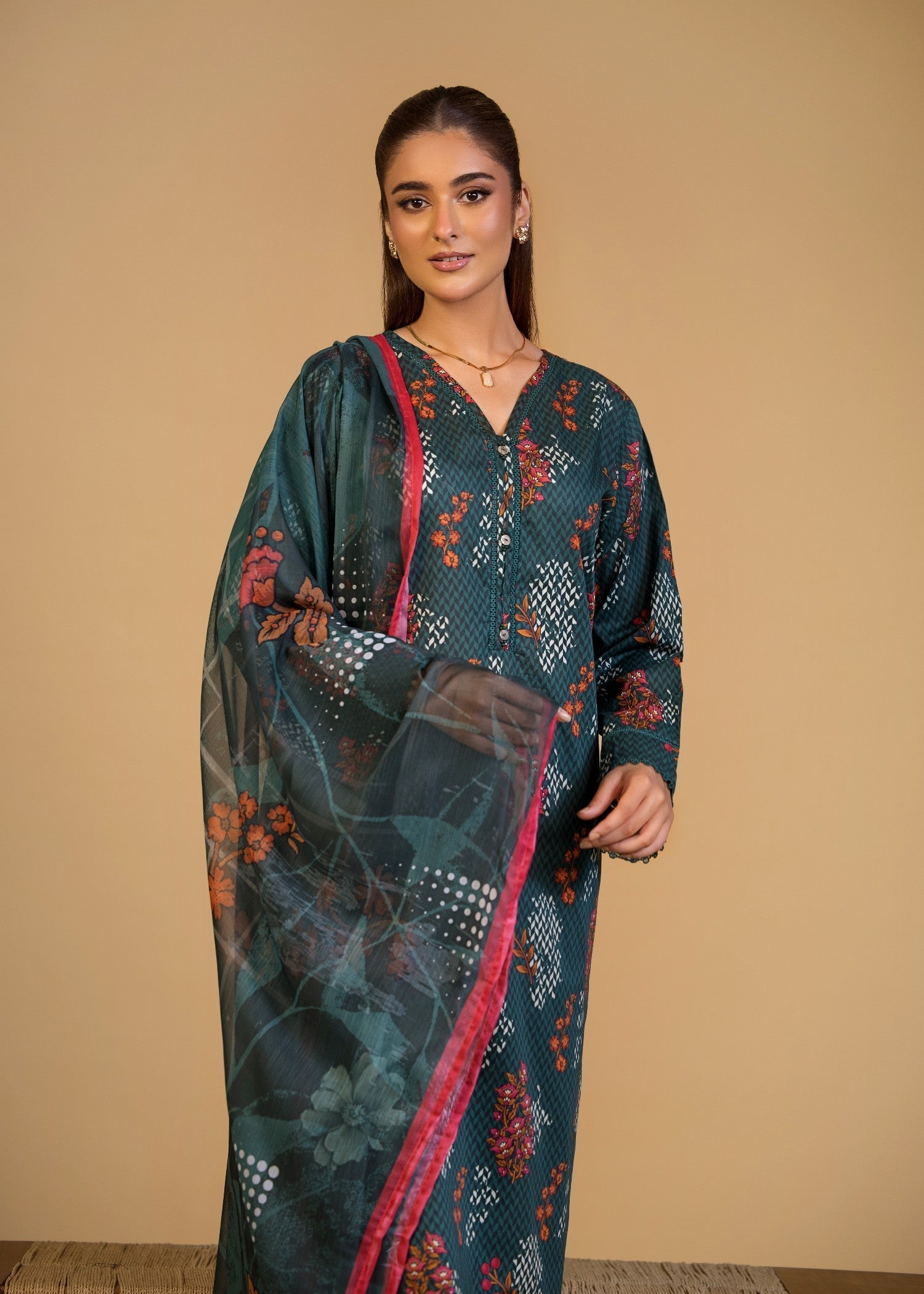 Bin Tayyab (BT006286 D GRN) Women 3pcs