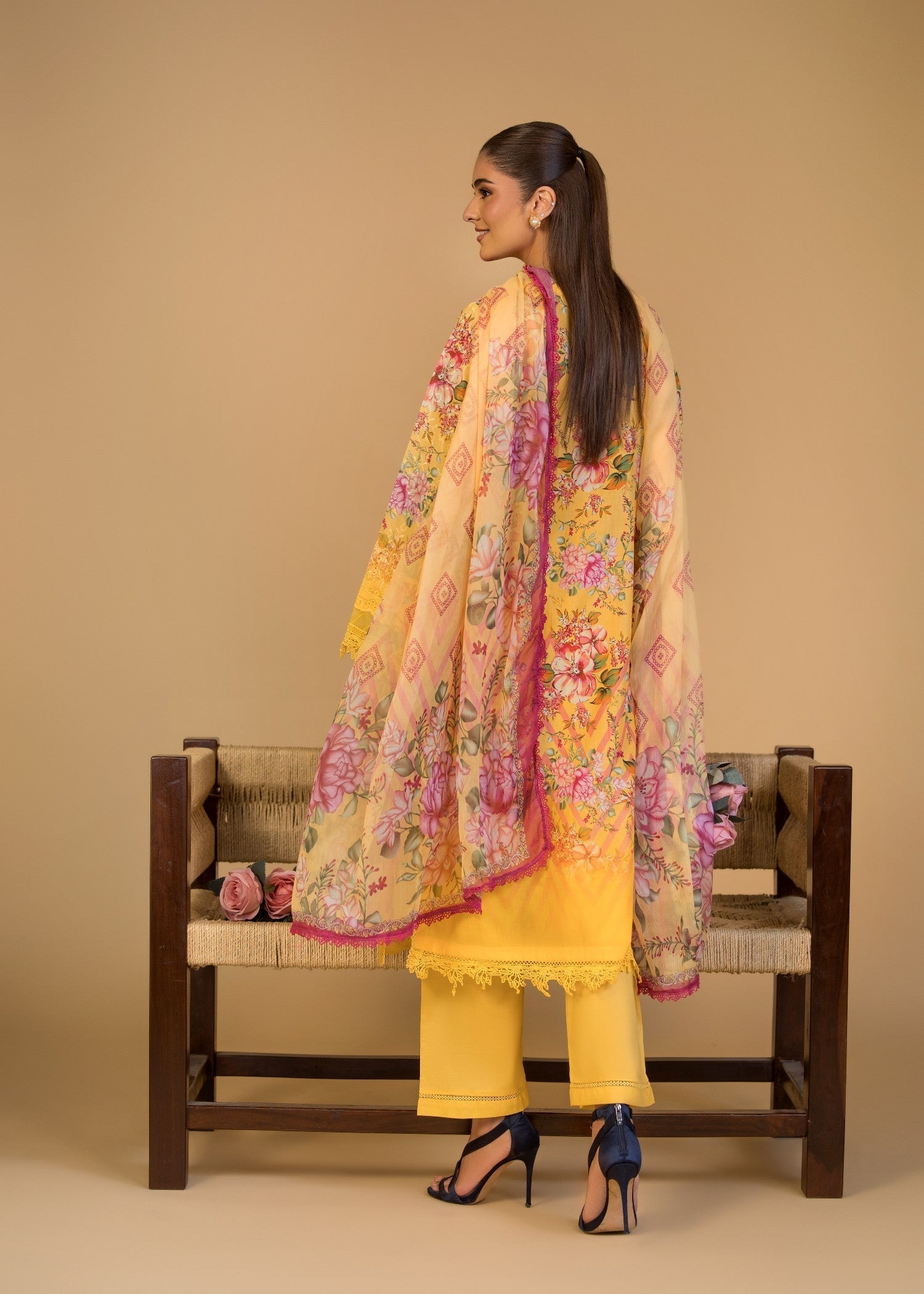 Bin Tayyab (BT006268 YLW) Women 3pcs