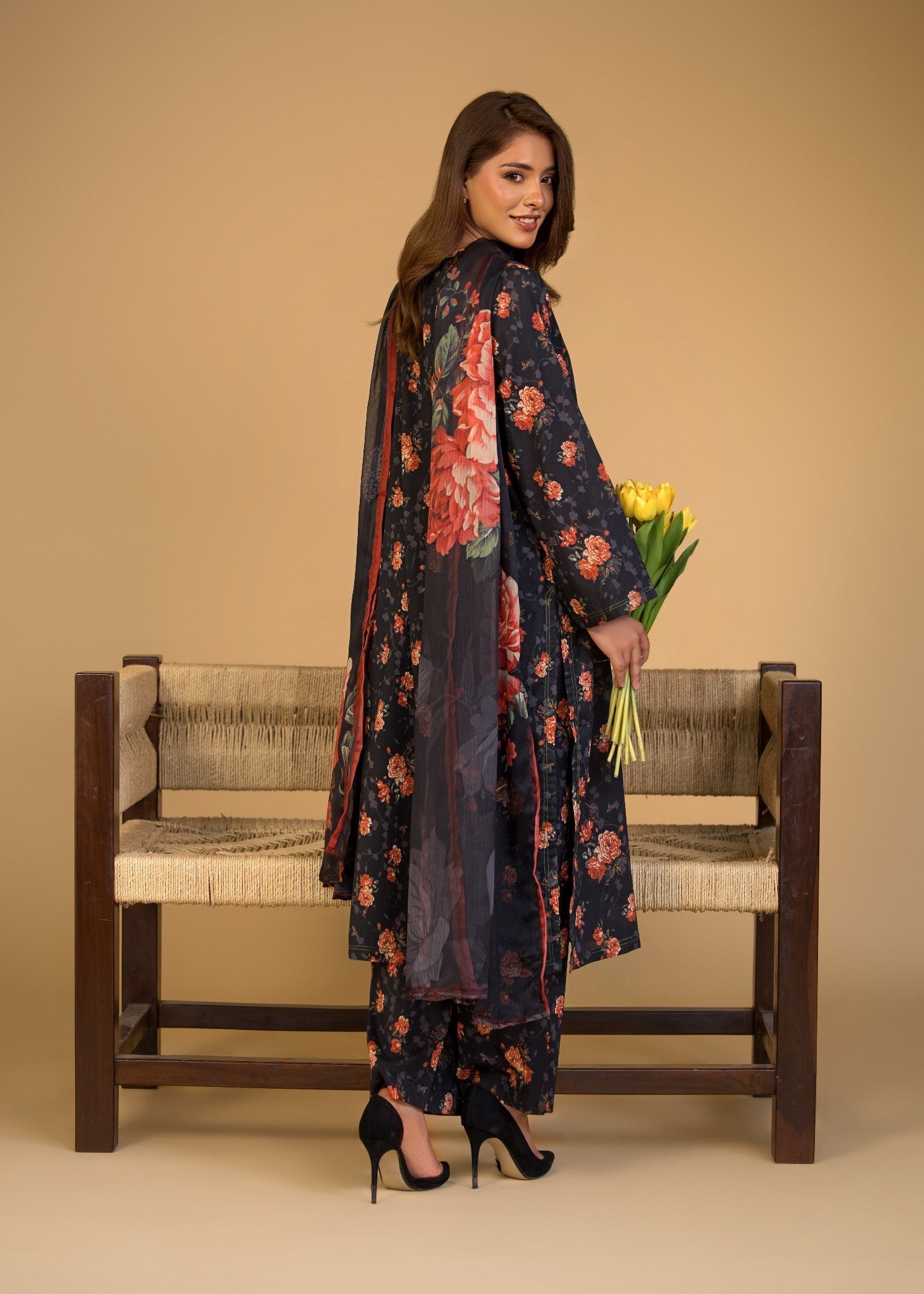 Bin Tayyab (BT006286 BLK) Women 3pcs