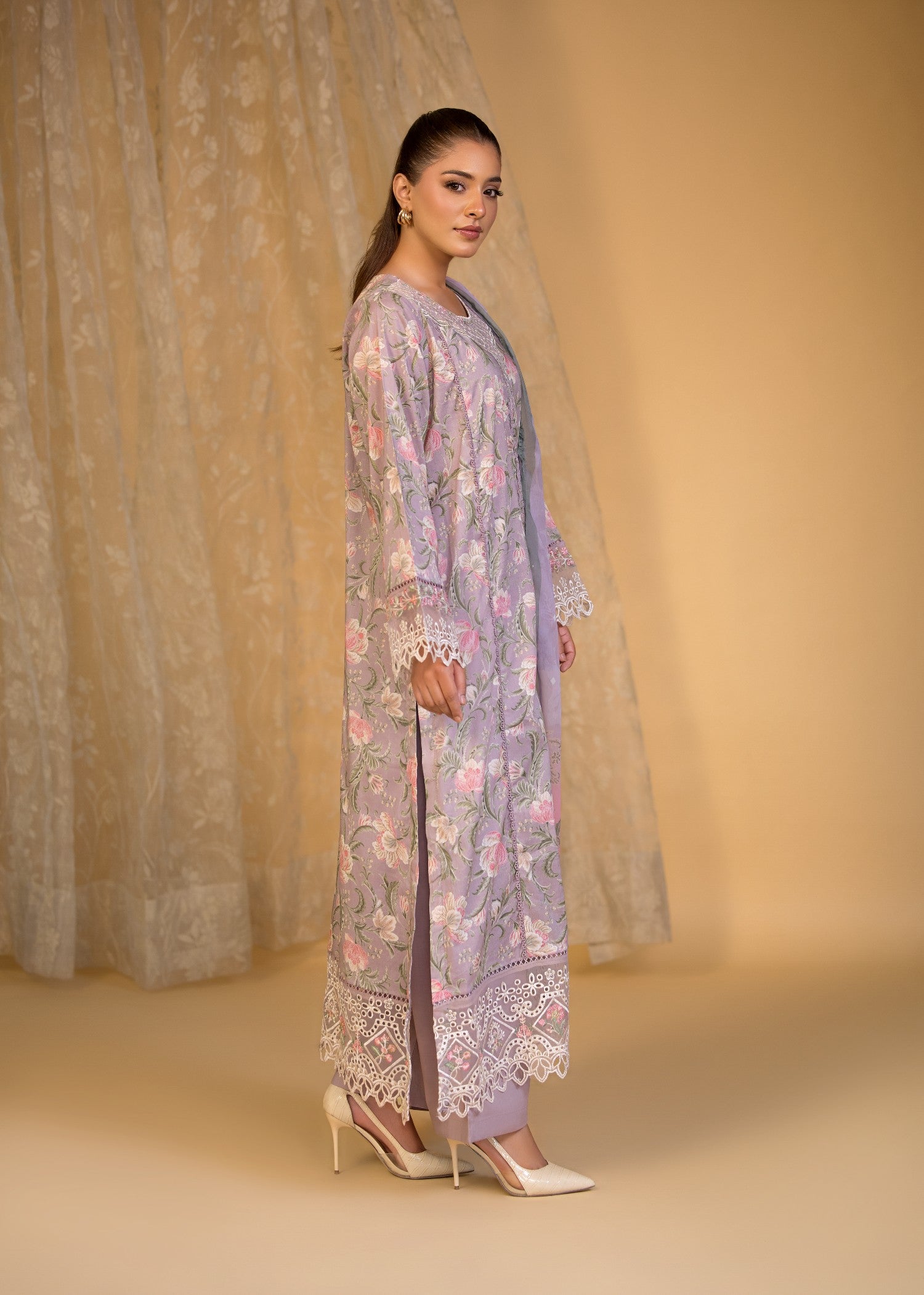 Bin Tayyab (BT006221 PLM) Women 3pcs